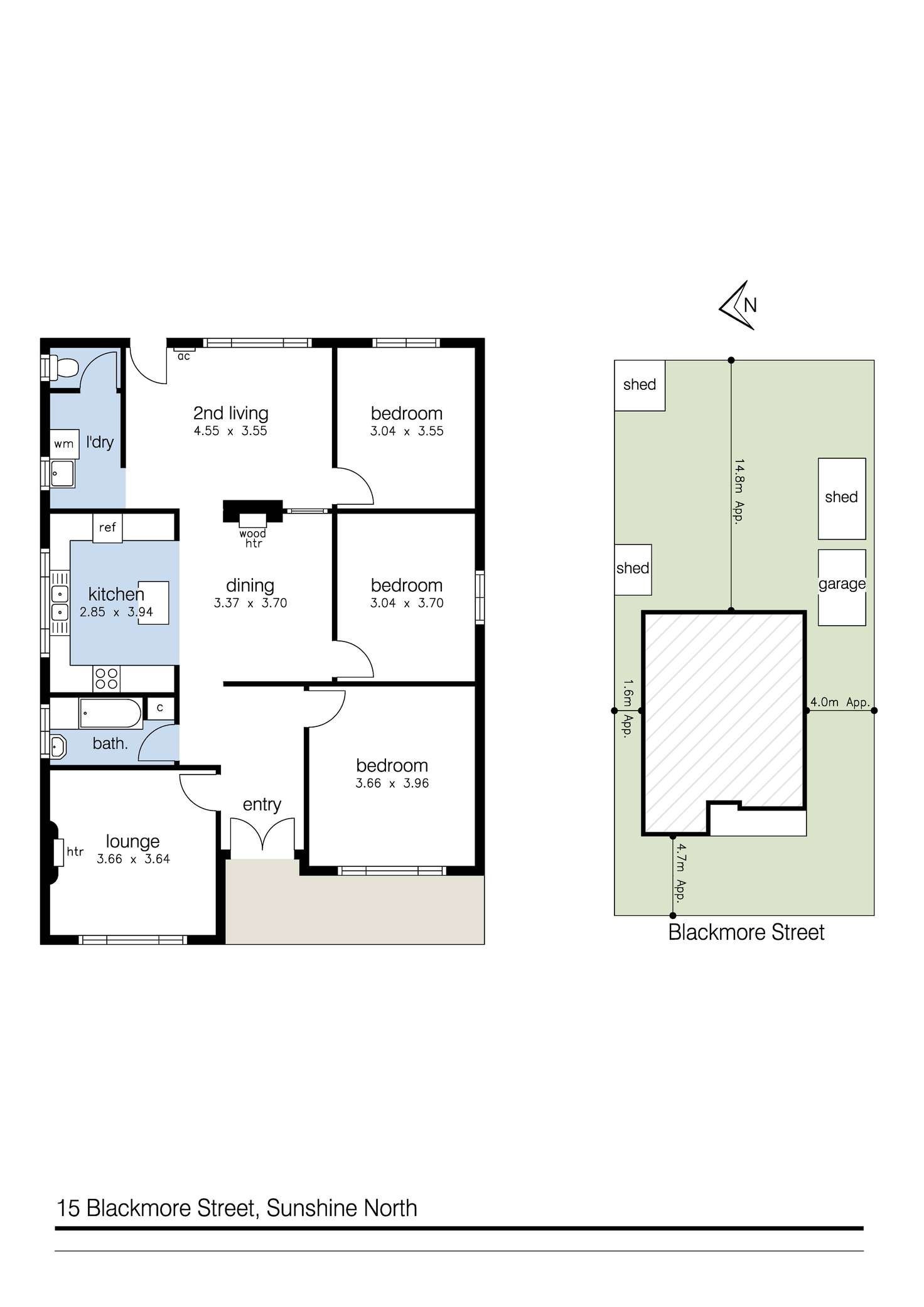 Floorplan of Homely house listing, 15 Blackmore Street, Sunshine North VIC 3020
