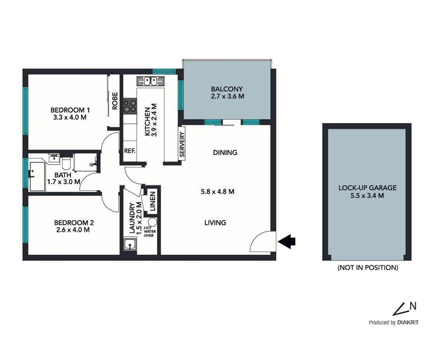 Floorplan of Homely apartment listing, 12/17-21 Gordon Street, Brighton-le-sands NSW 2216