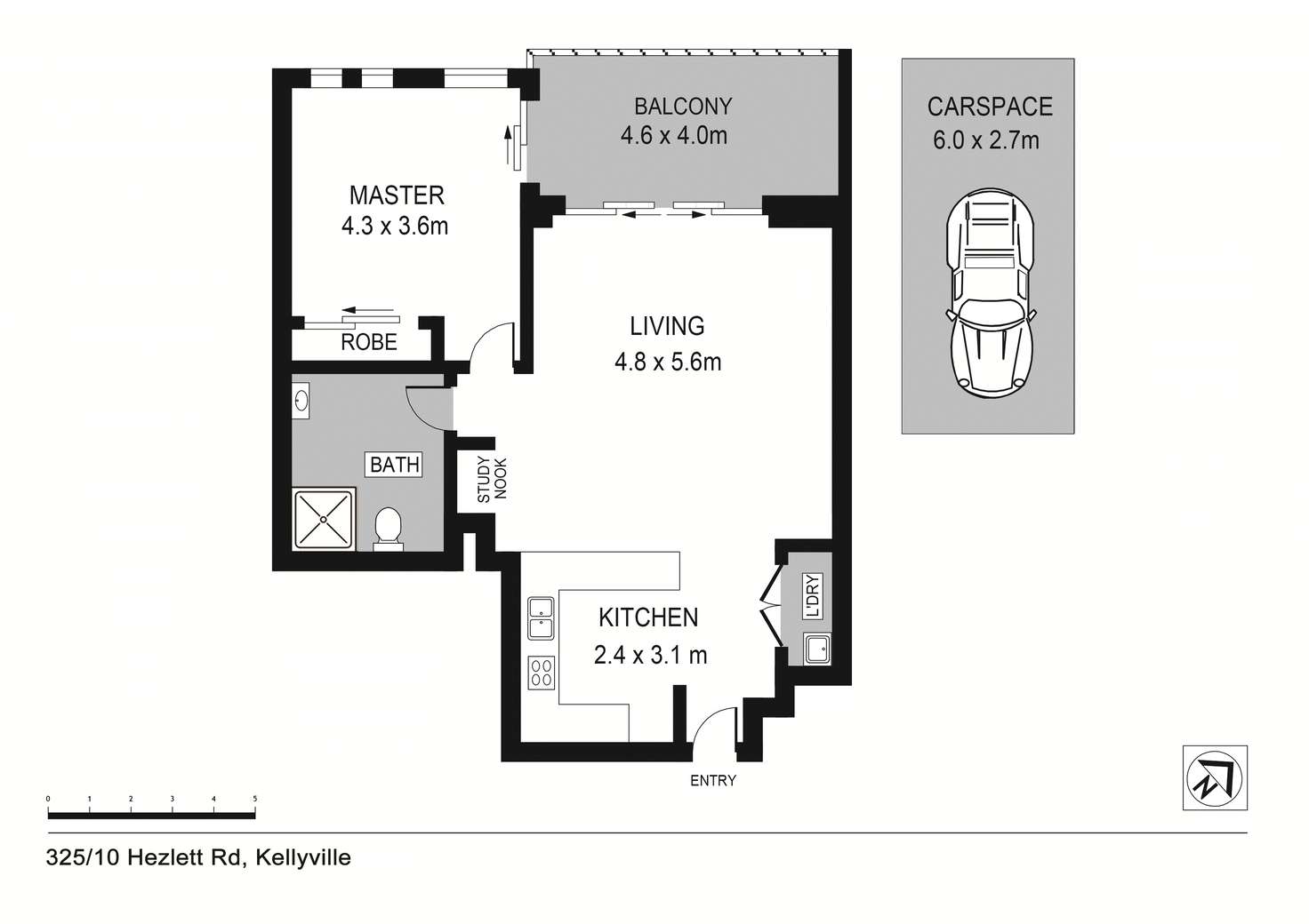 Floorplan of Homely apartment listing, 325/10 Hezlett Road, North Kellyville NSW 2155