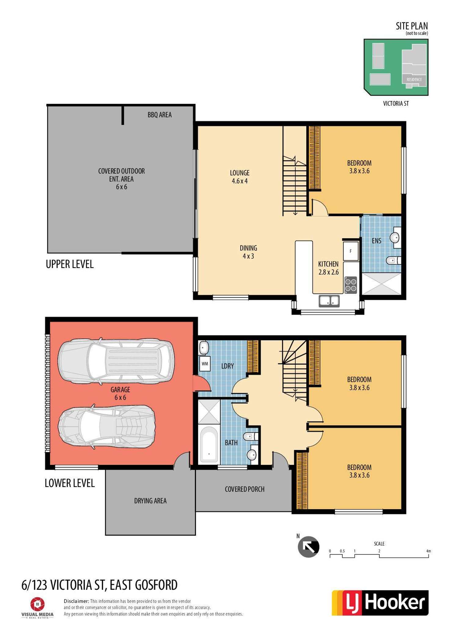 Floorplan of Homely unit listing, 6/123 Victoria Street, East Gosford NSW 2250