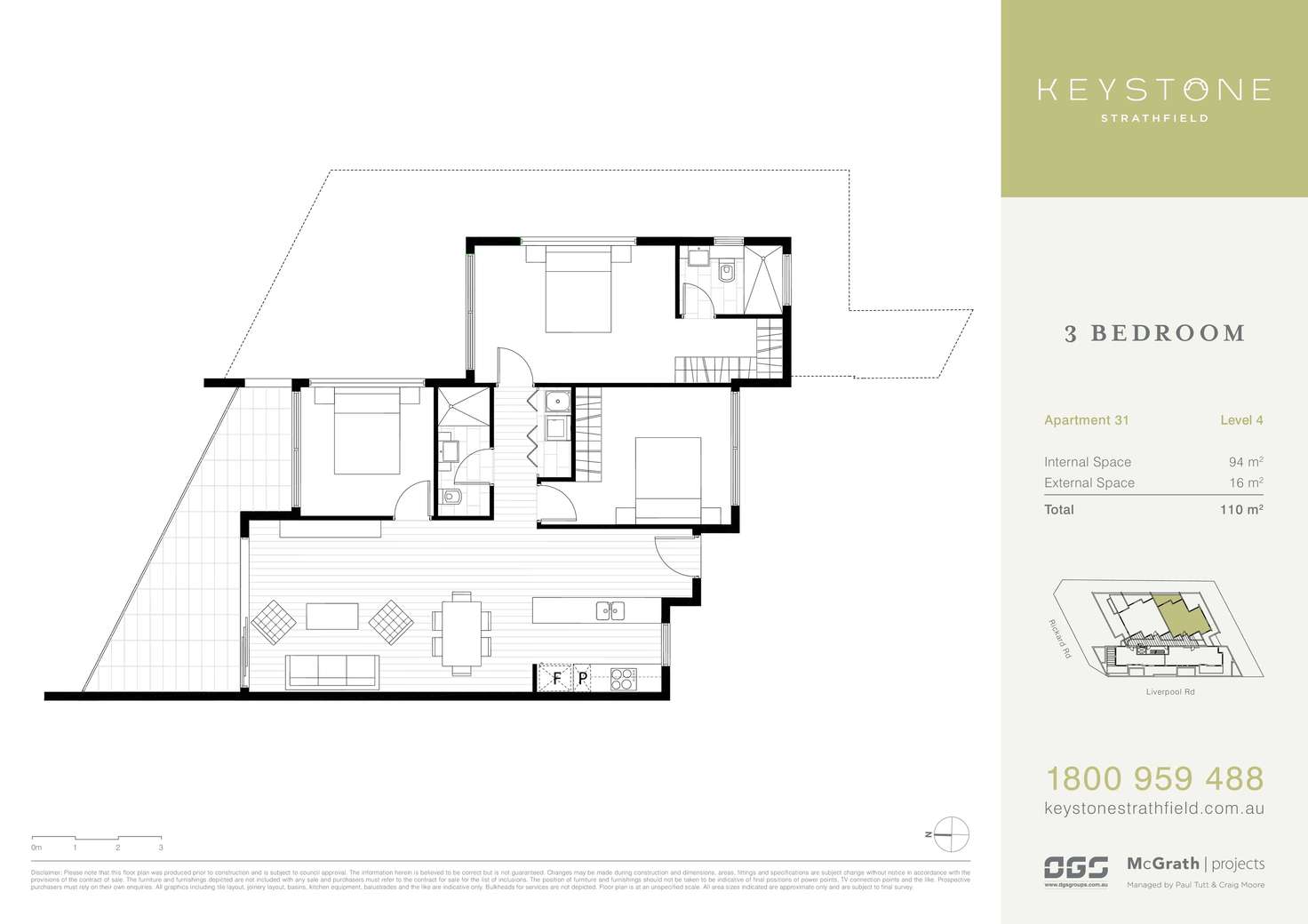 Floorplan of Homely apartment listing, 404/507-511 Liverpool Road, Strathfield NSW 2135