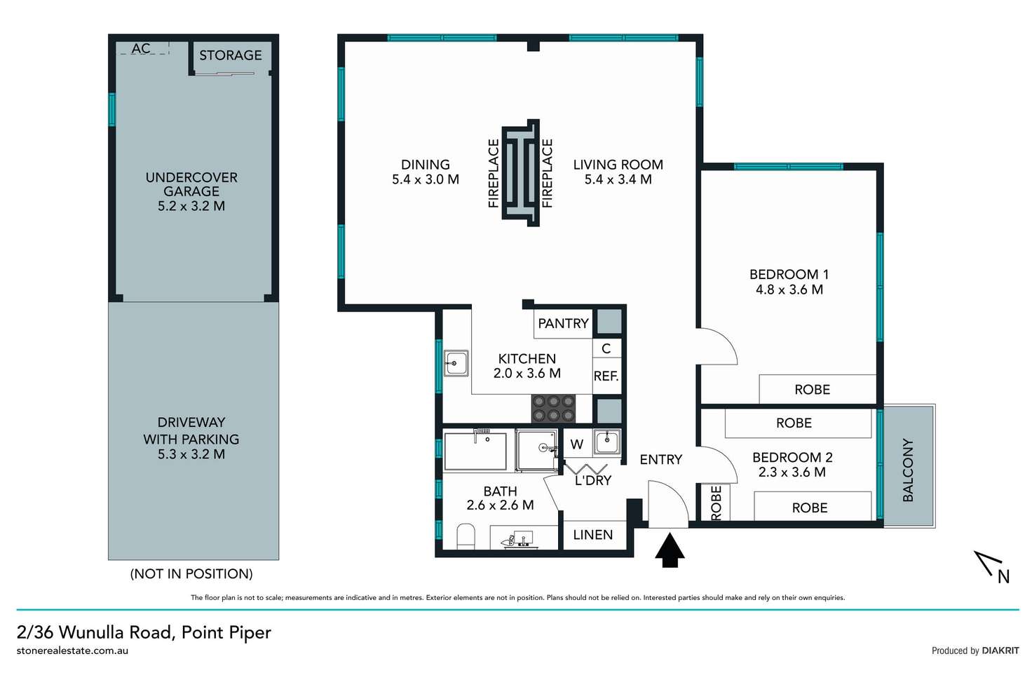 Floorplan of Homely apartment listing, 2/36 Wunulla Road, Point Piper NSW 2027