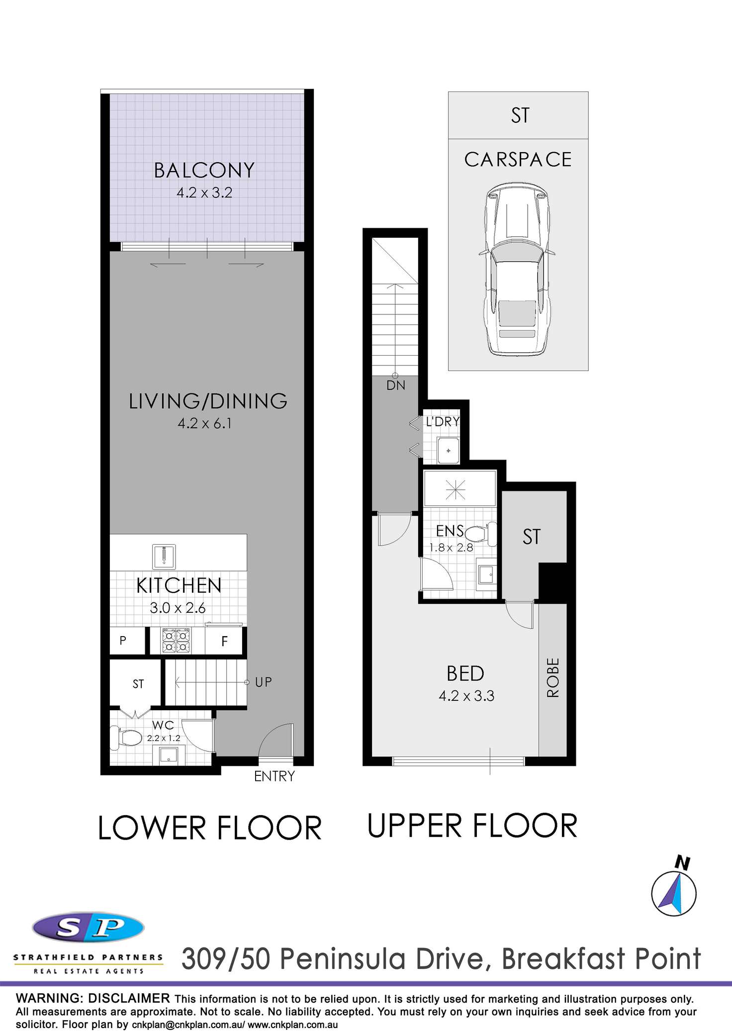 Floorplan of Homely apartment listing, 309/50 Peninsula Drive, Breakfast Point NSW 2137