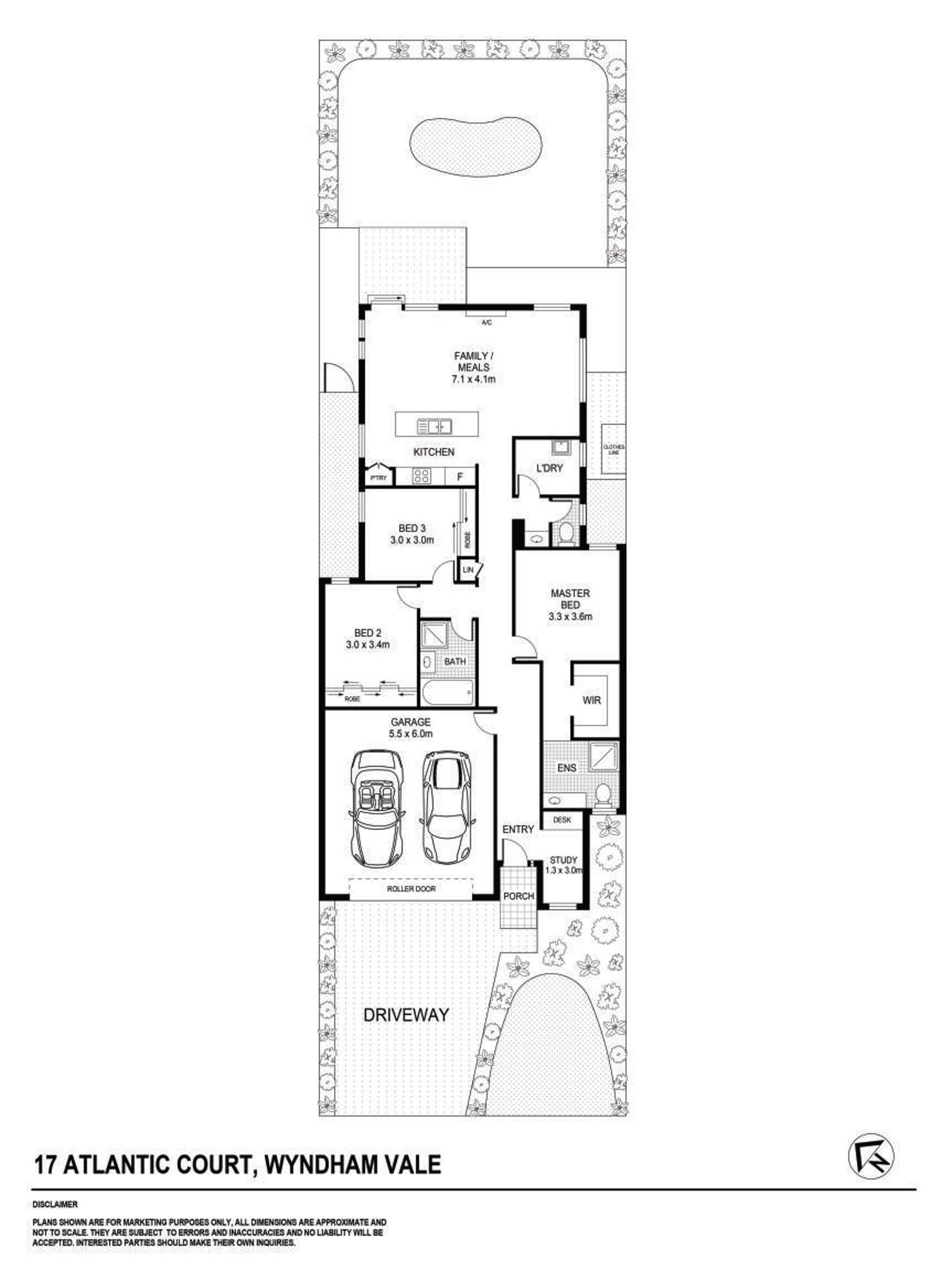 Floorplan of Homely house listing, 17 Atlantic Court, Wyndham Vale VIC 3024