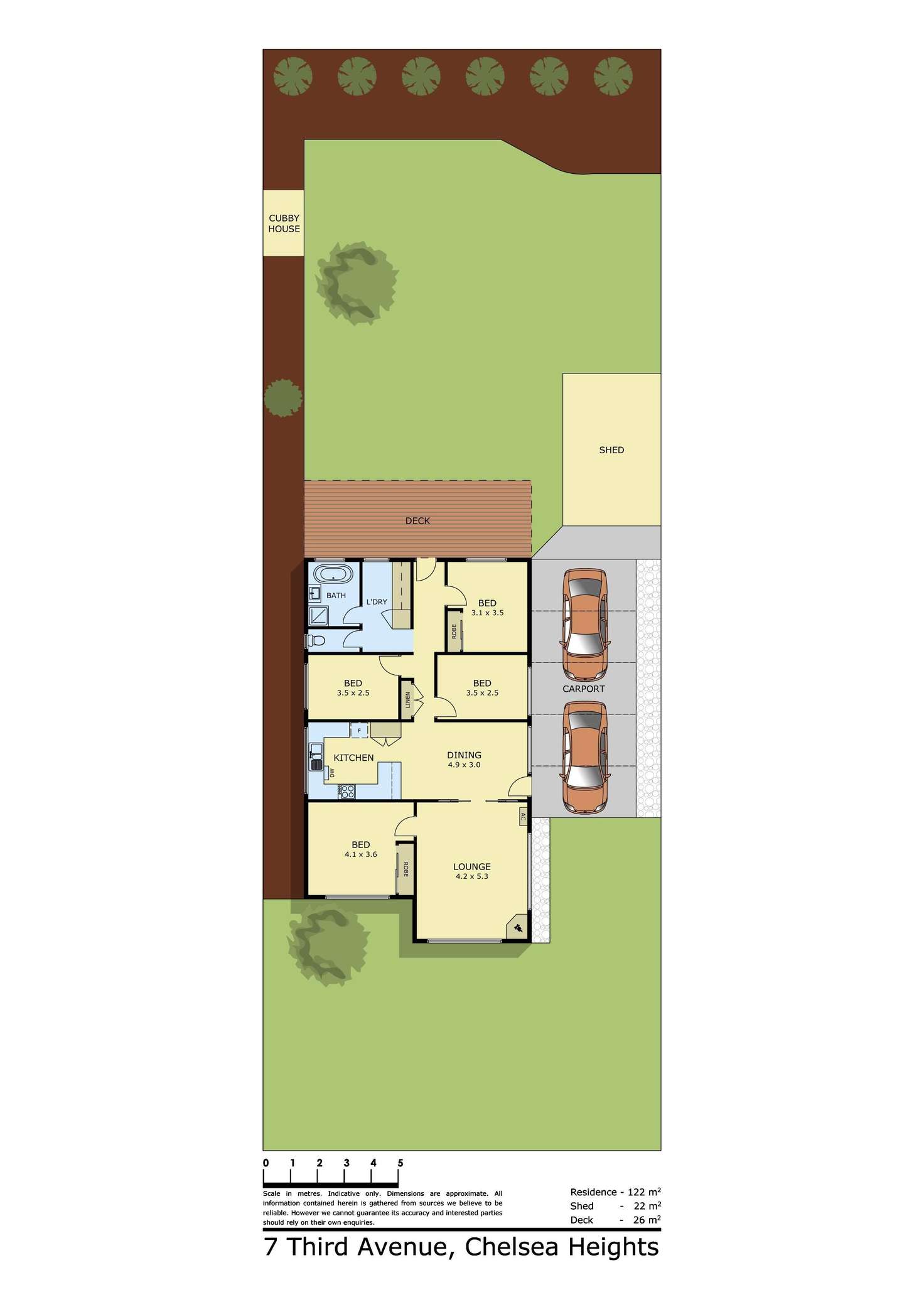 Floorplan of Homely house listing, 7 Third Avenue, Chelsea Heights VIC 3196