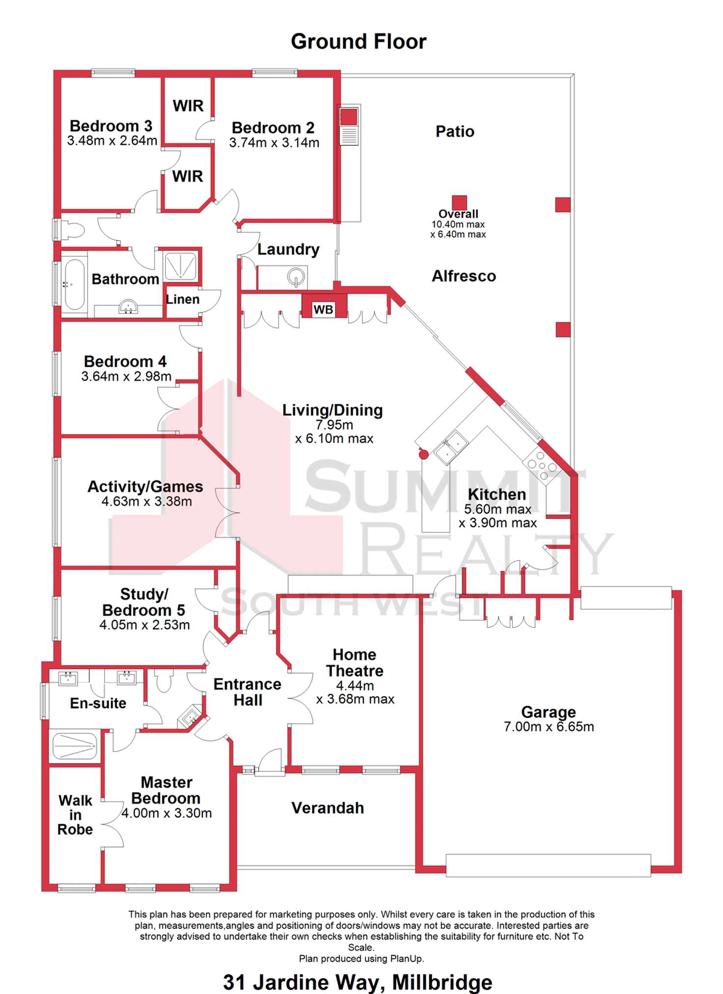 Floorplan of Homely house listing, 31 Jardine Way, Millbridge WA 6232