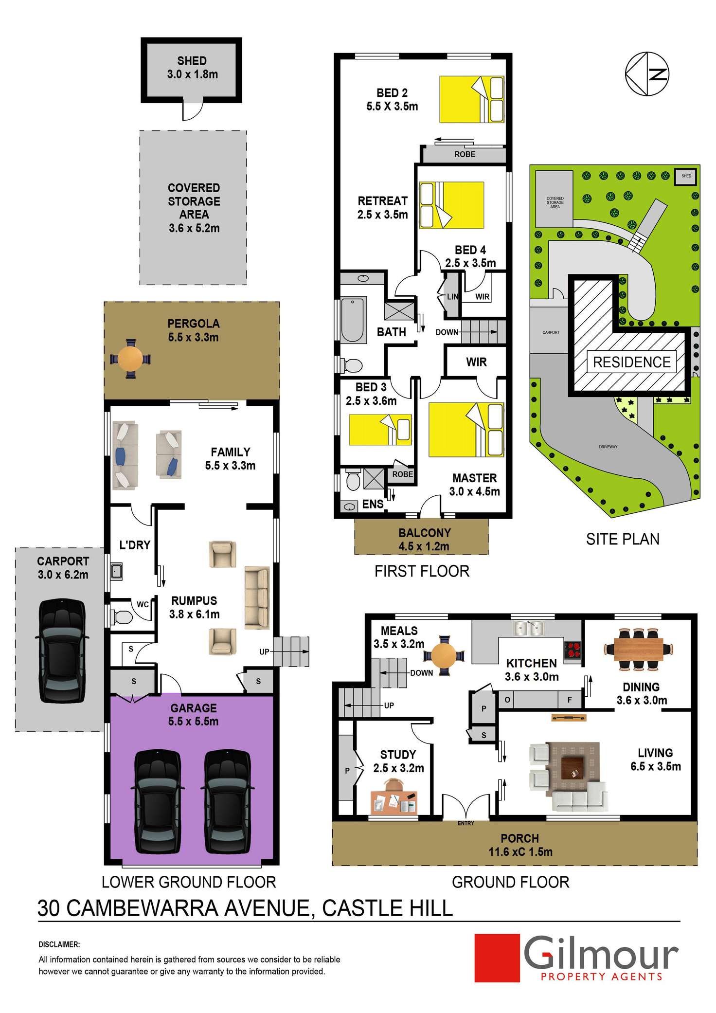 Floorplan of Homely house listing, 30 Cambewarra Avenue, Castle Hill NSW 2154
