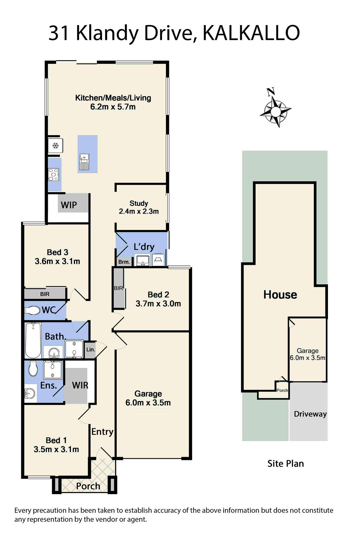 Floorplan of Homely house listing, 31 Klandy Drive, Kalkallo VIC 3064