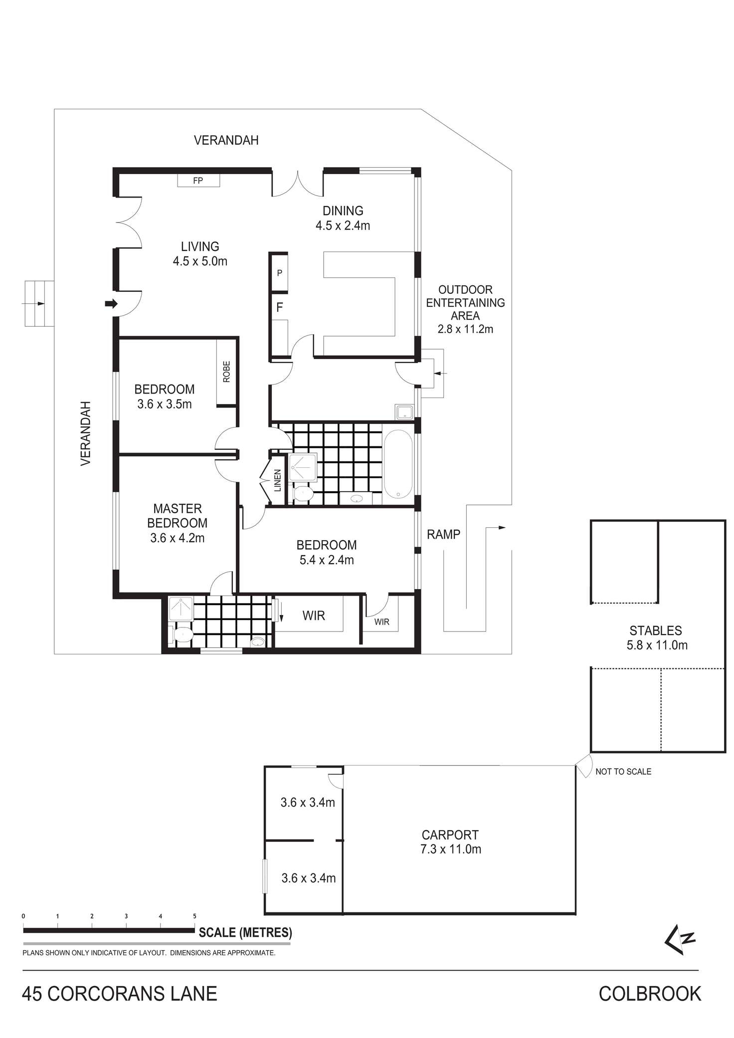 Floorplan of Homely ruralOther listing, 45 Corcorans Lane, Ballan VIC 3342