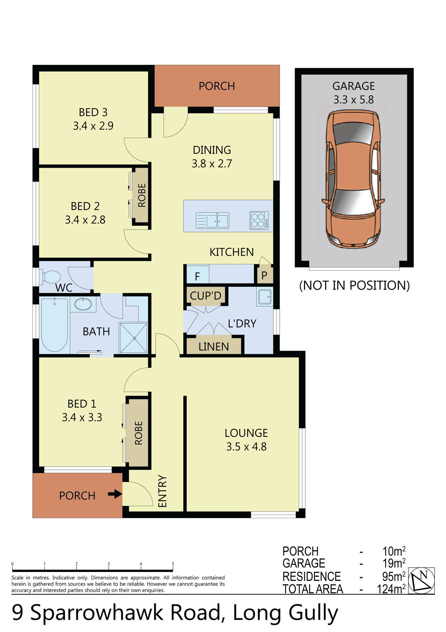 Floorplan of Homely house listing, 9 Sparrowhawk Road, Long Gully VIC 3550