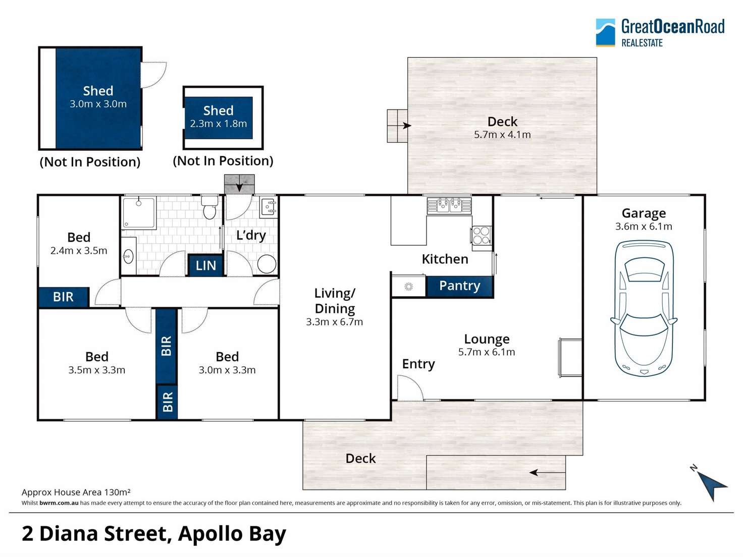 Floorplan of Homely house listing, 2 Diana Street, Apollo Bay VIC 3233