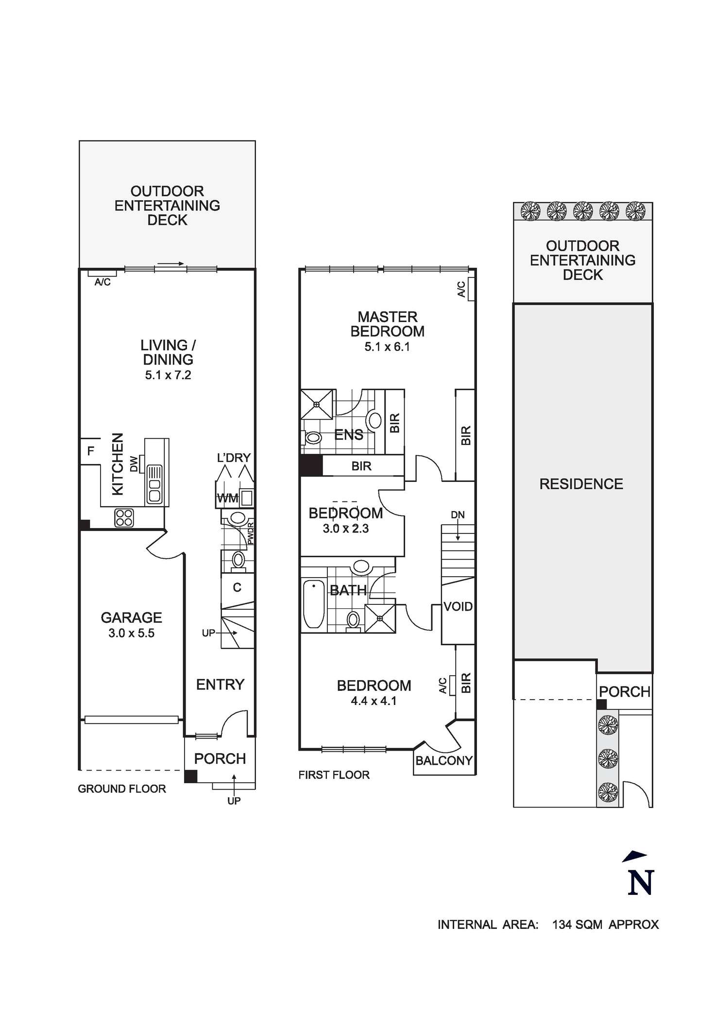 Floorplan of Homely townhouse listing, 16 Elsie Mews, Brunswick East VIC 3057