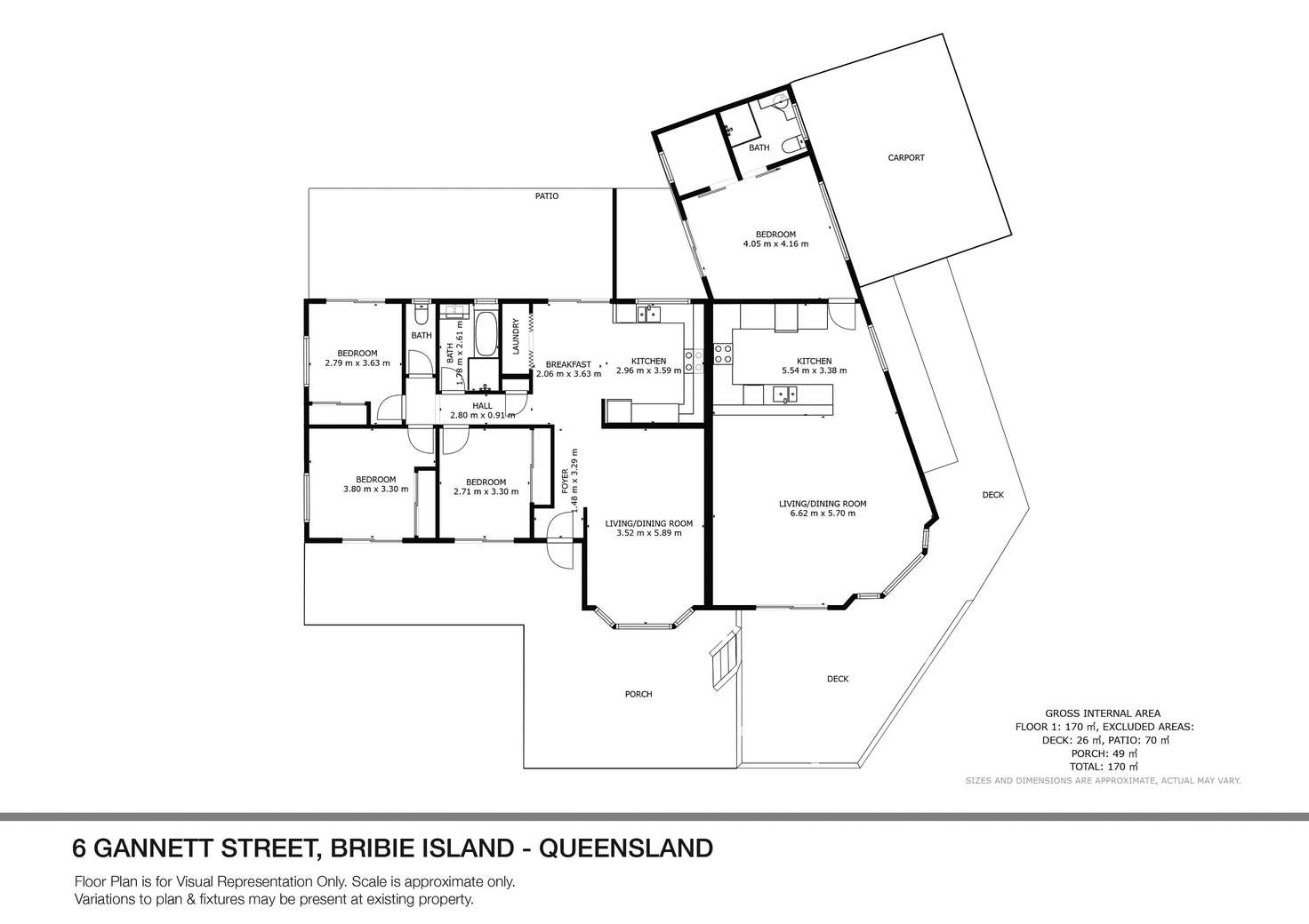 Floorplan of Homely house listing, 6 Gannet Street, Woorim QLD 4507