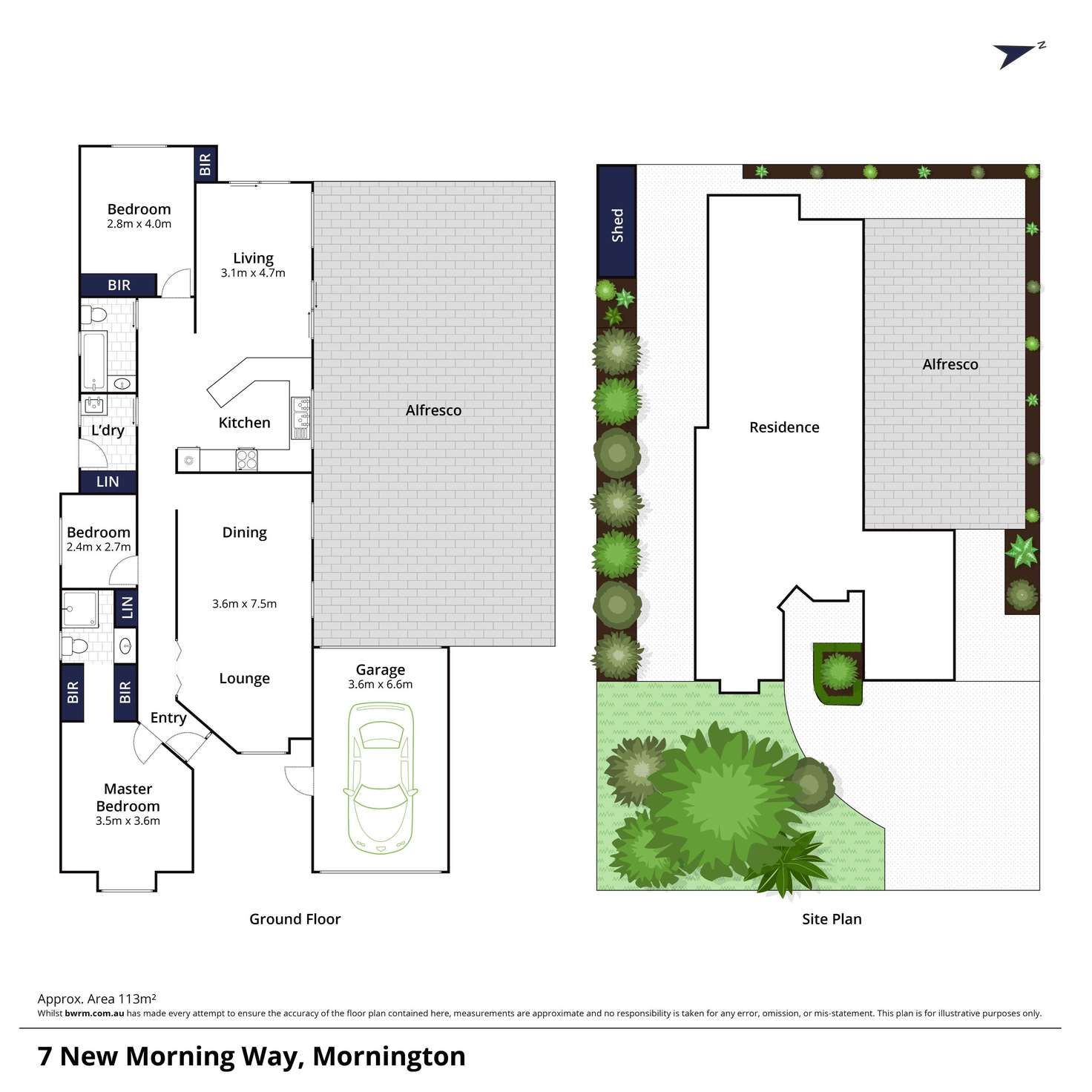 Floorplan of Homely house listing, 7 New Morning Way, Mornington VIC 3931
