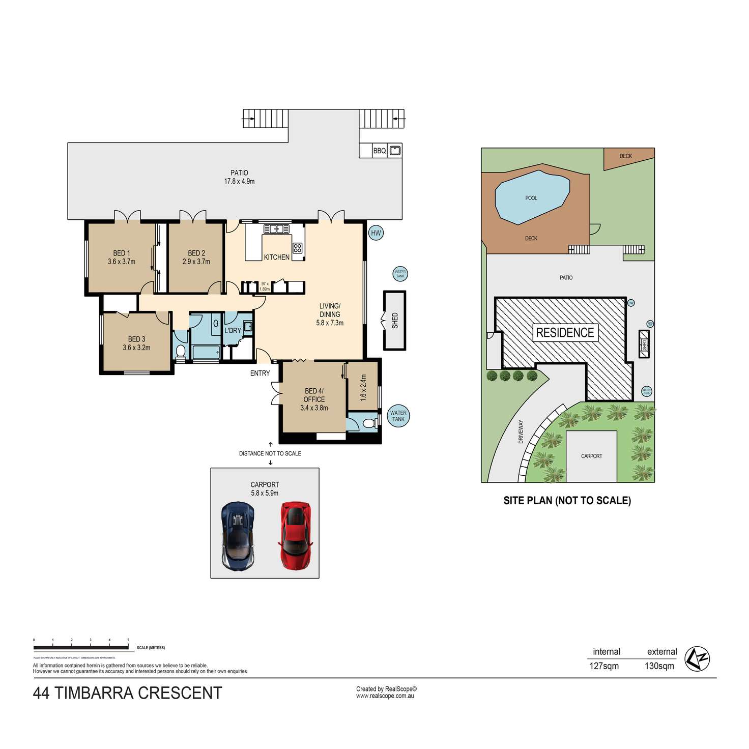 Floorplan of Homely house listing, 44 Timbarra Crescent, Jindalee QLD 4074