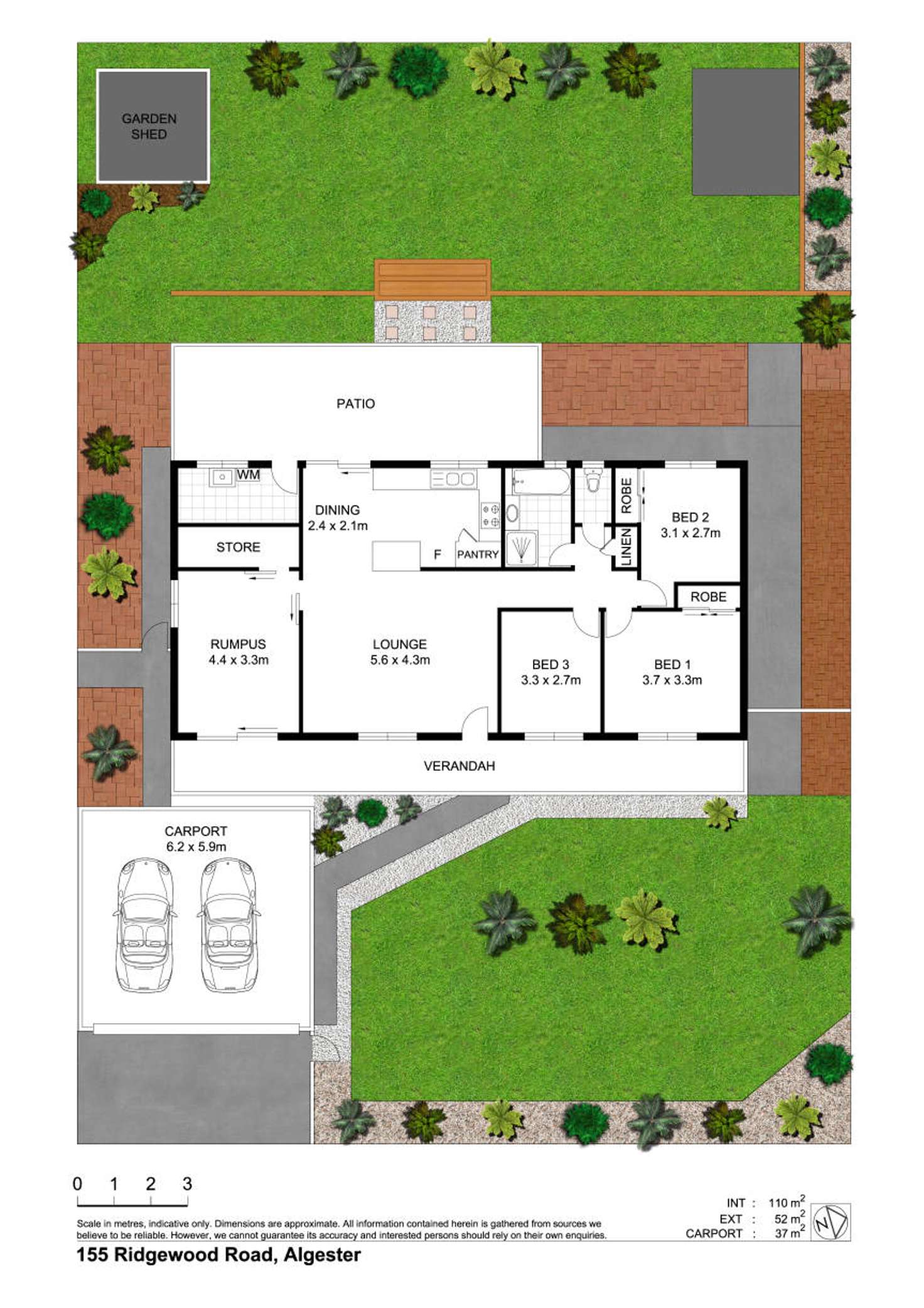 Floorplan of Homely house listing, 155 Ridgewood Road, Algester QLD 4115