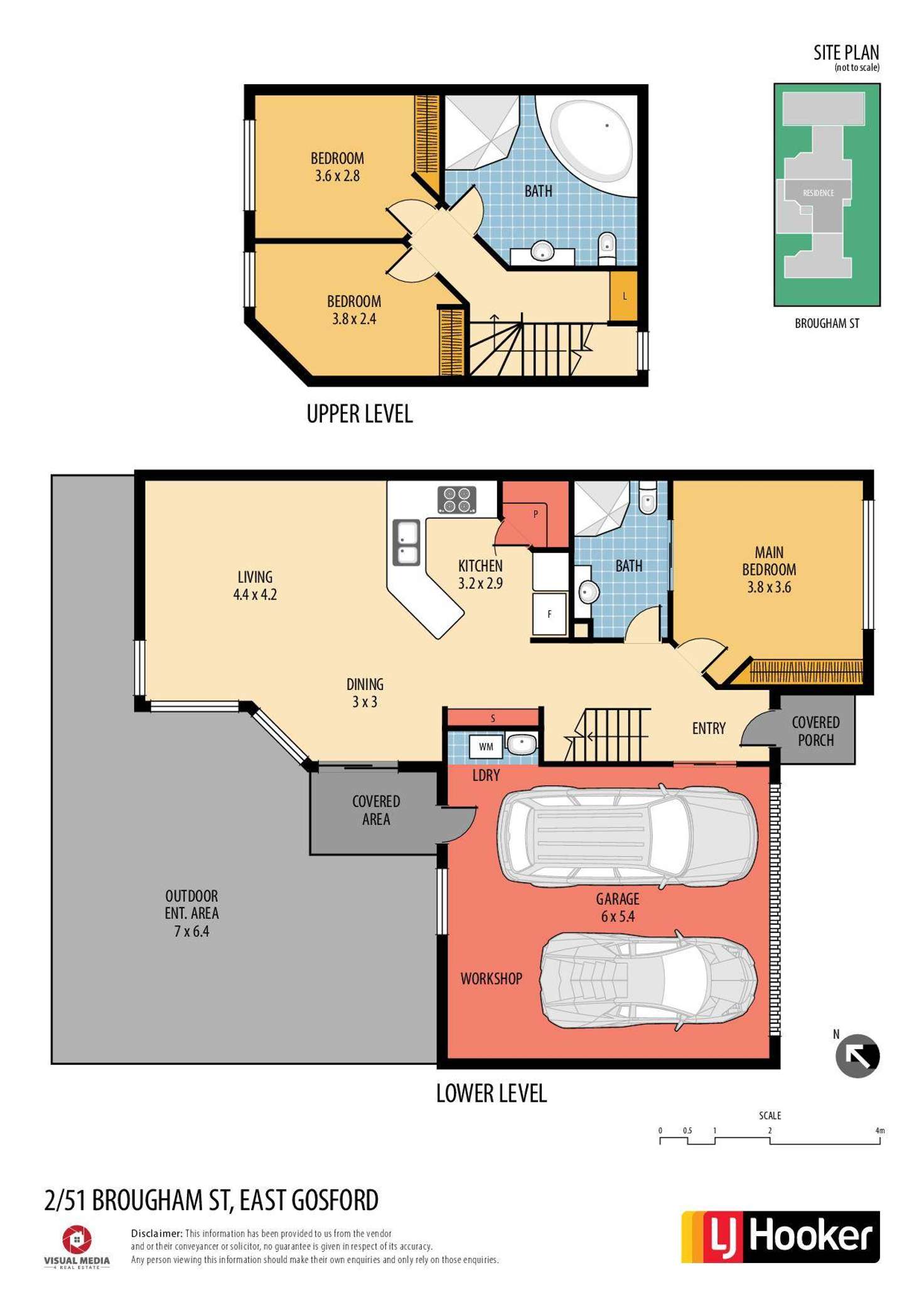 Floorplan of Homely townhouse listing, 2/51 Brougham Street, East Gosford NSW 2250