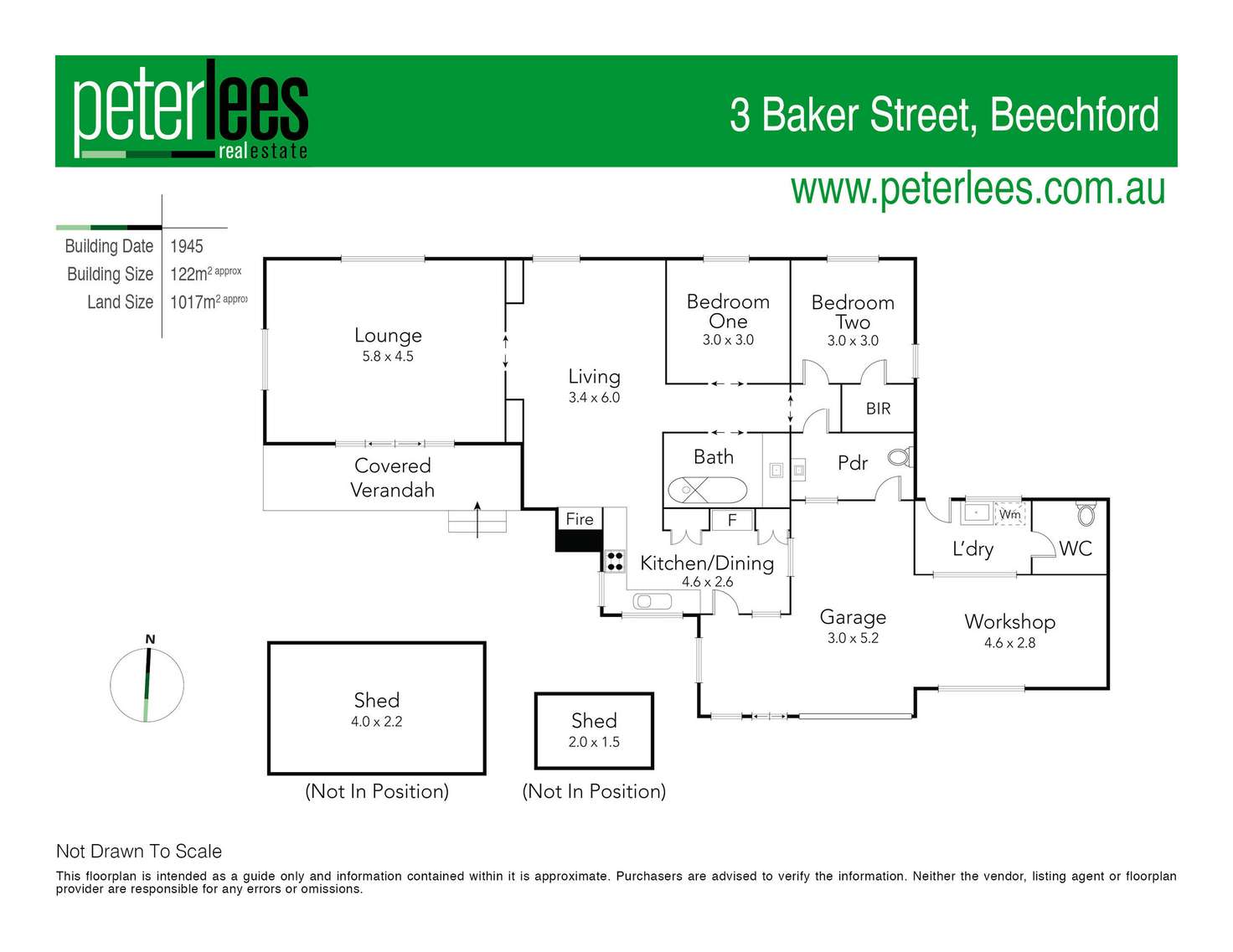 Floorplan of Homely house listing, 3 Baker Street, Beechford TAS 7252