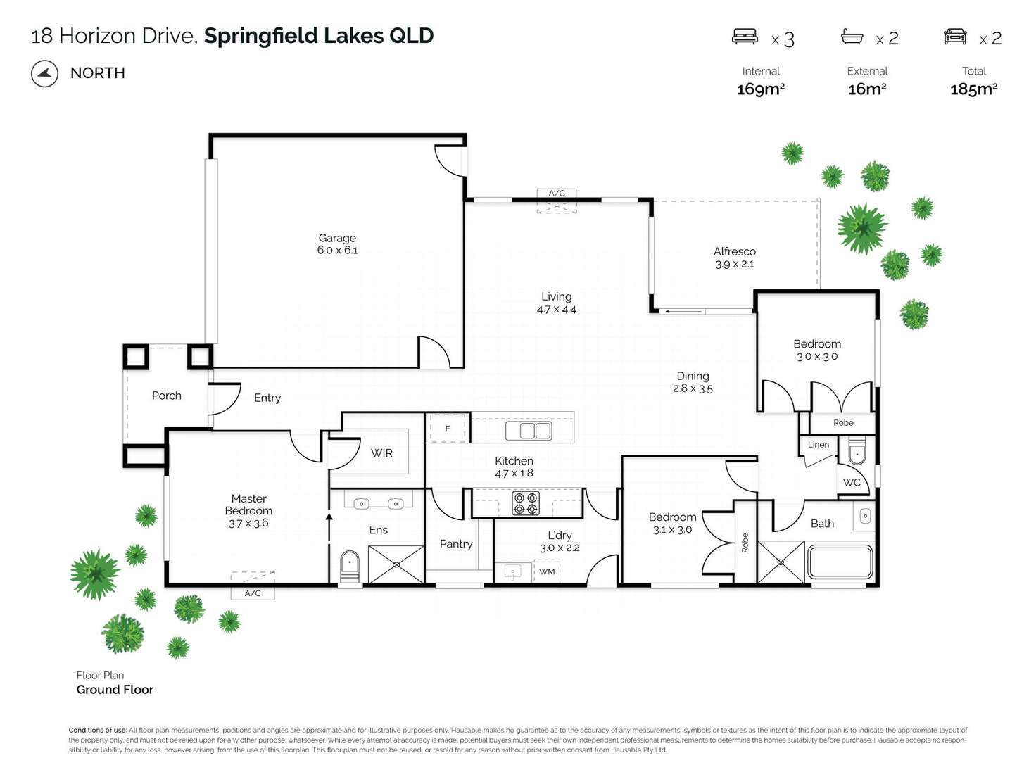 Floorplan of Homely house listing, 18 Horizon Drive, Springfield Lakes QLD 4300