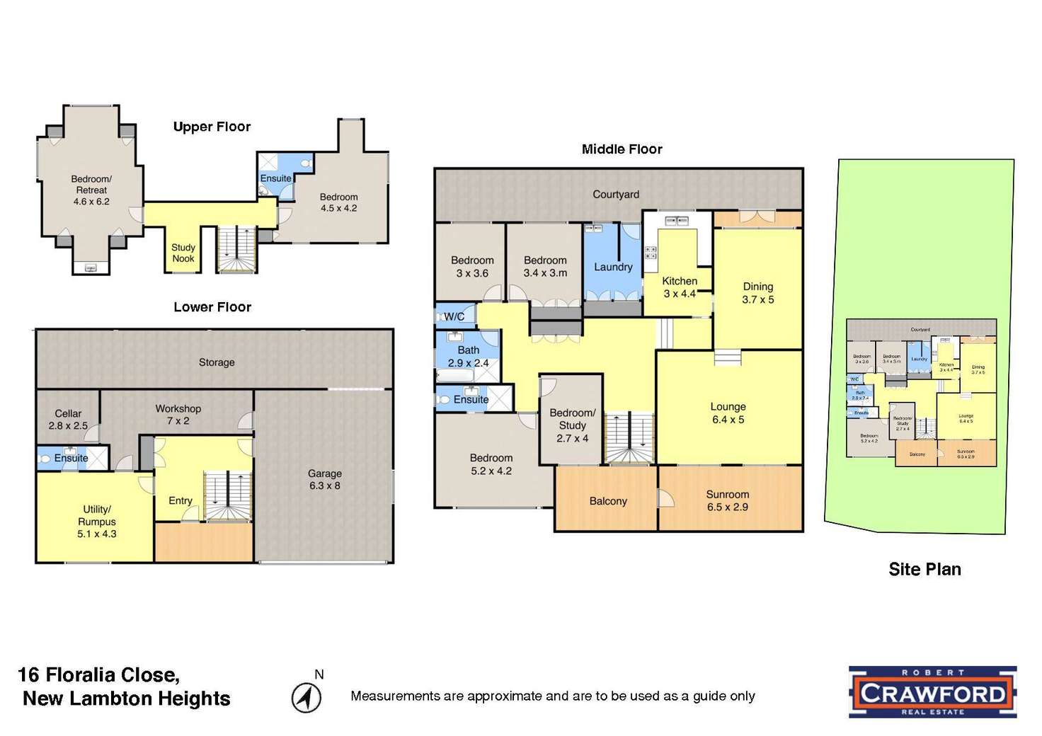 Floorplan of Homely house listing, 16 Floralia Close, New Lambton Heights NSW 2305