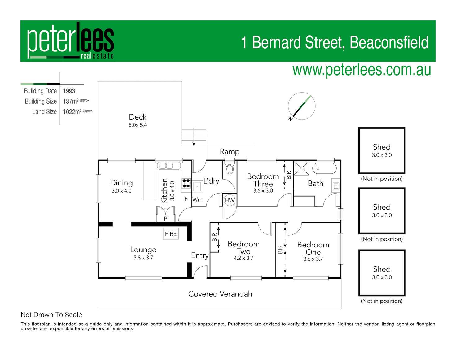 Floorplan of Homely house listing, 1 Bernard Street, Beaconsfield TAS 7270