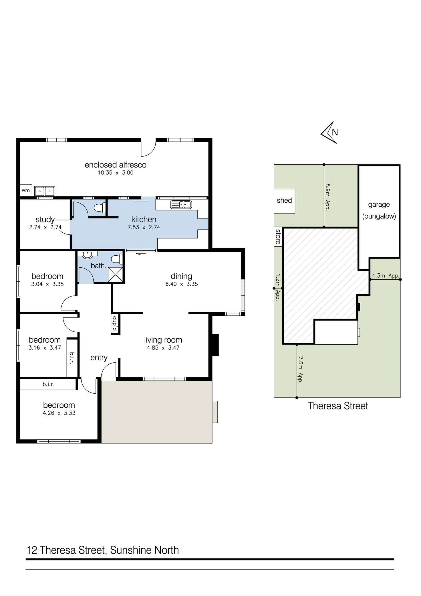 Floorplan of Homely house listing, 12 Theresa Street, Sunshine North VIC 3020