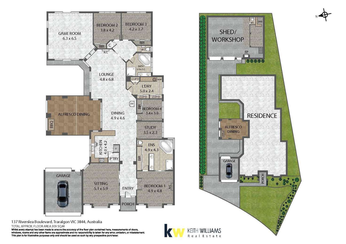 Floorplan of Homely house listing, 137 Riverslea Boulevard, Traralgon VIC 3844