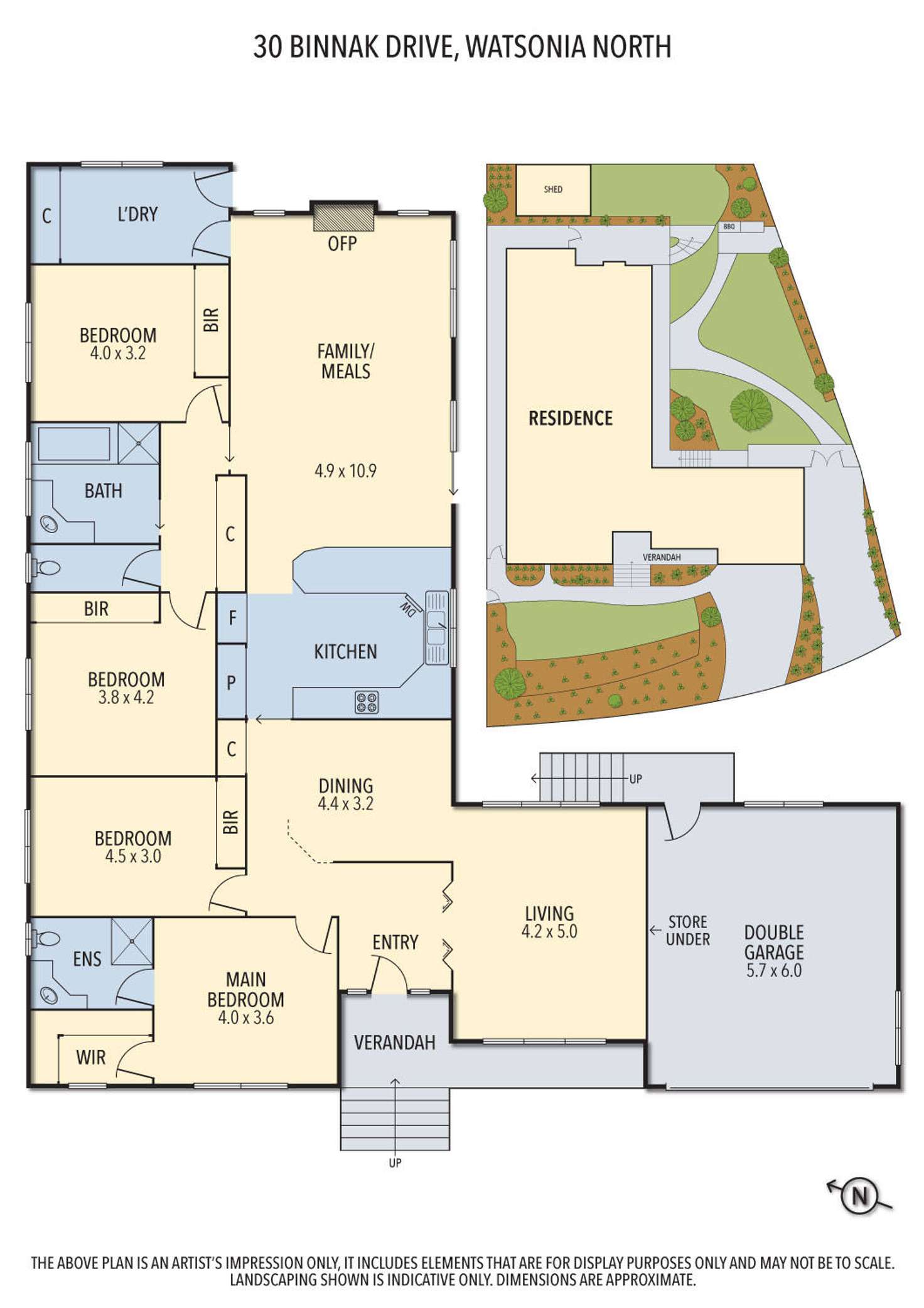 Floorplan of Homely house listing, 30 Binnak Drive, Watsonia North VIC 3087