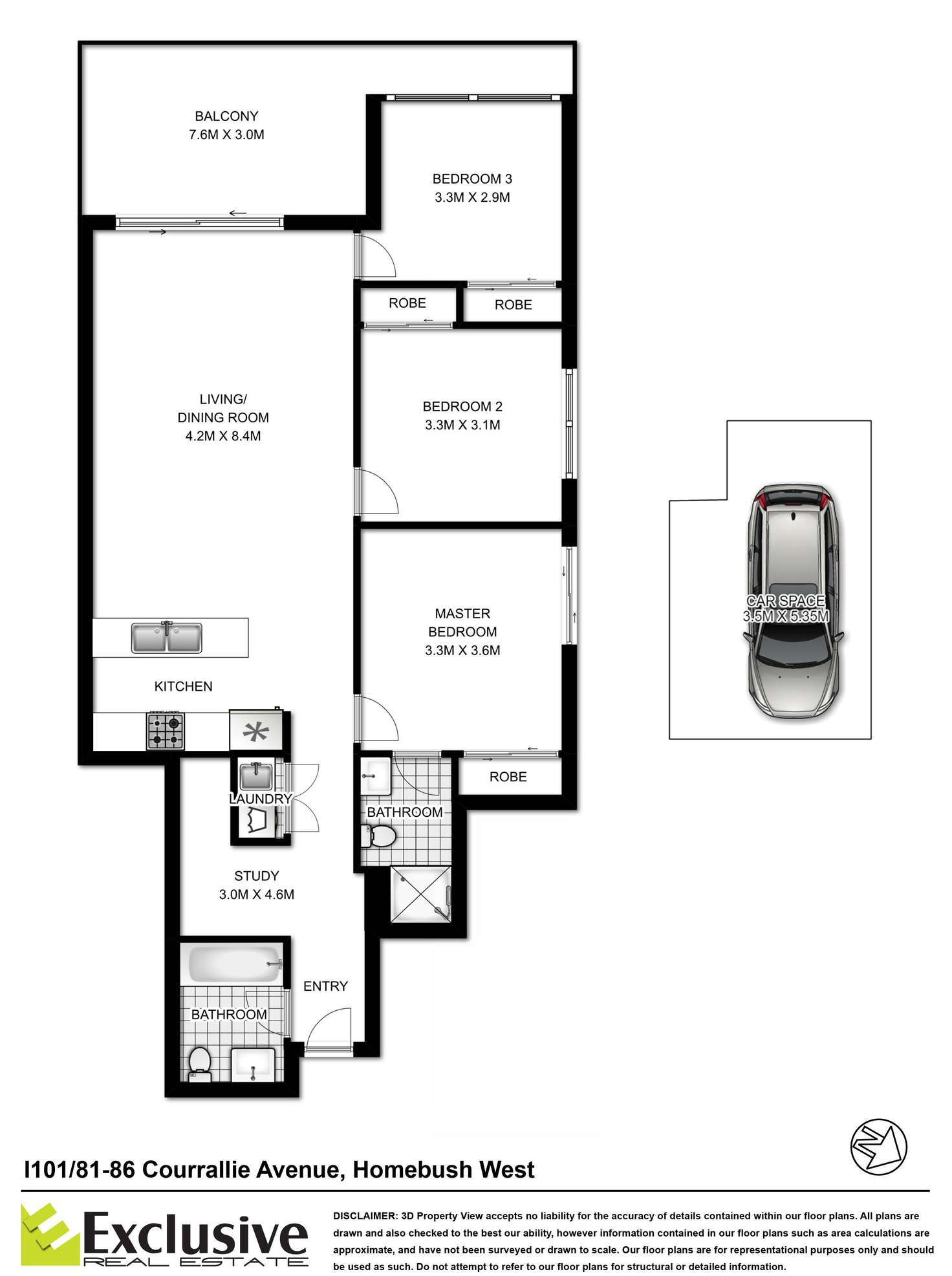 Floorplan of Homely apartment listing, I101/81 Courallie Avenue, Homebush West NSW 2140