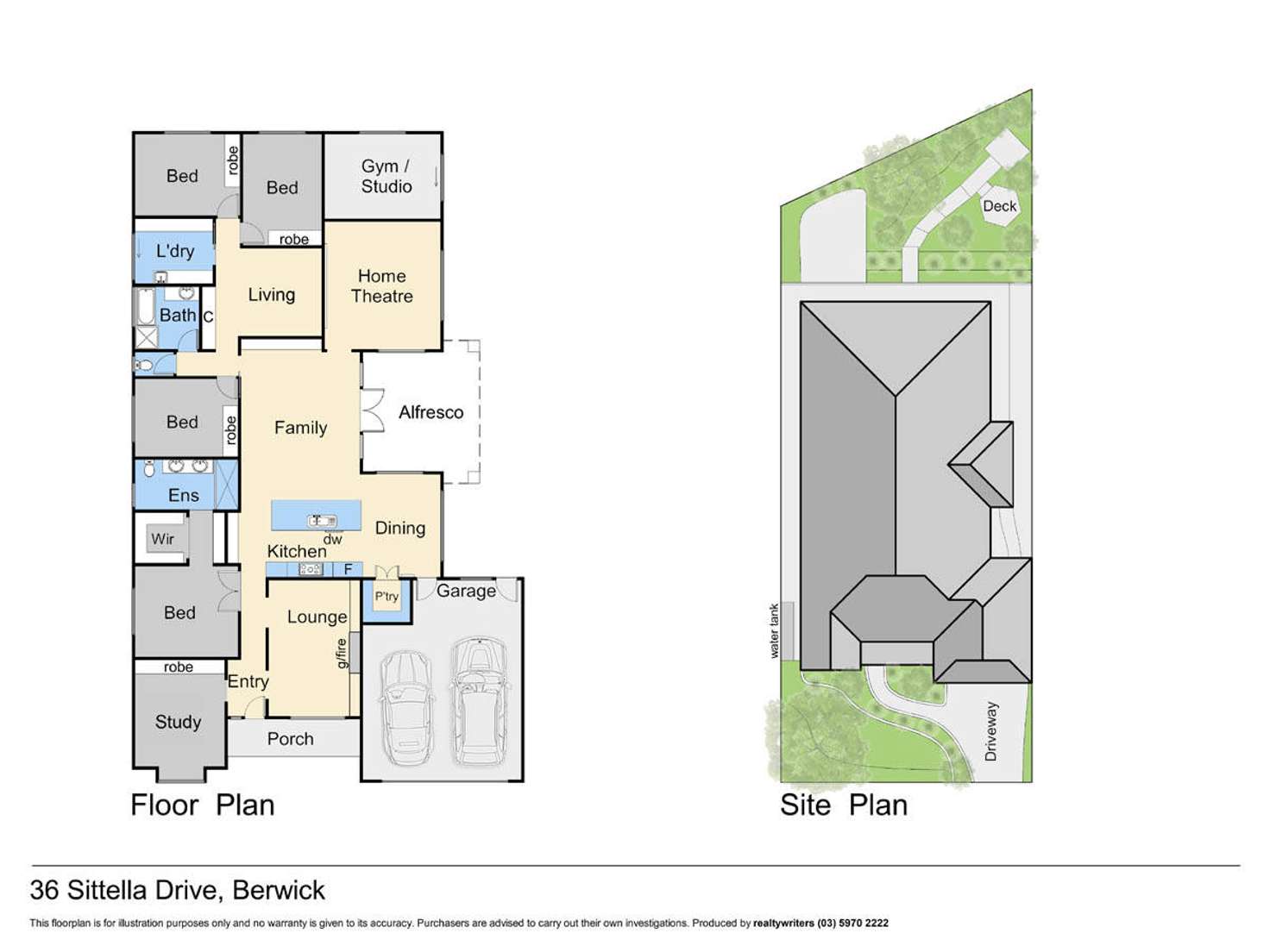 Floorplan of Homely house listing, 36 Sittella Drive, Berwick VIC 3806