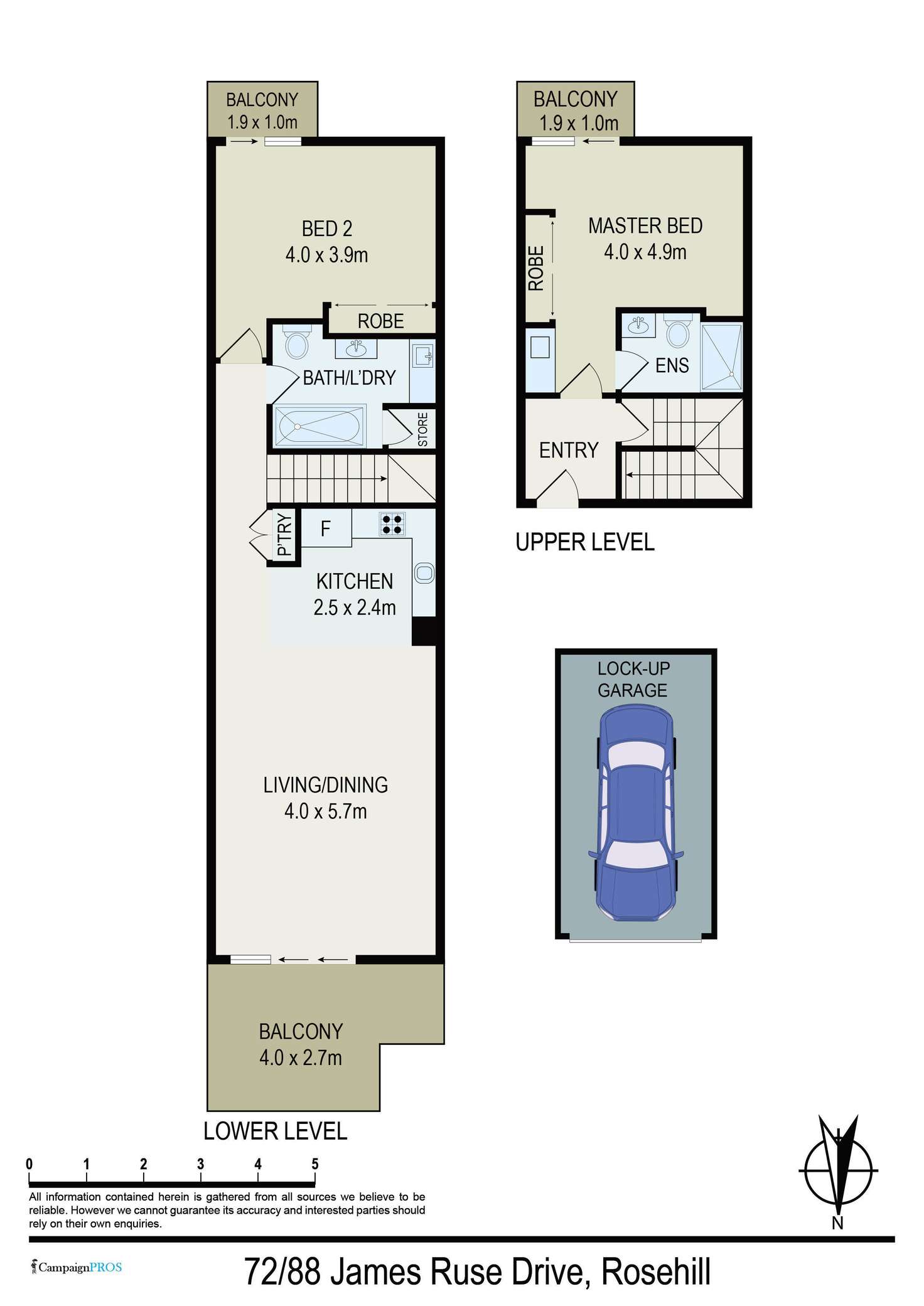 Floorplan of Homely apartment listing, 72/88 James Ruse Drive, Rosehill NSW 2142