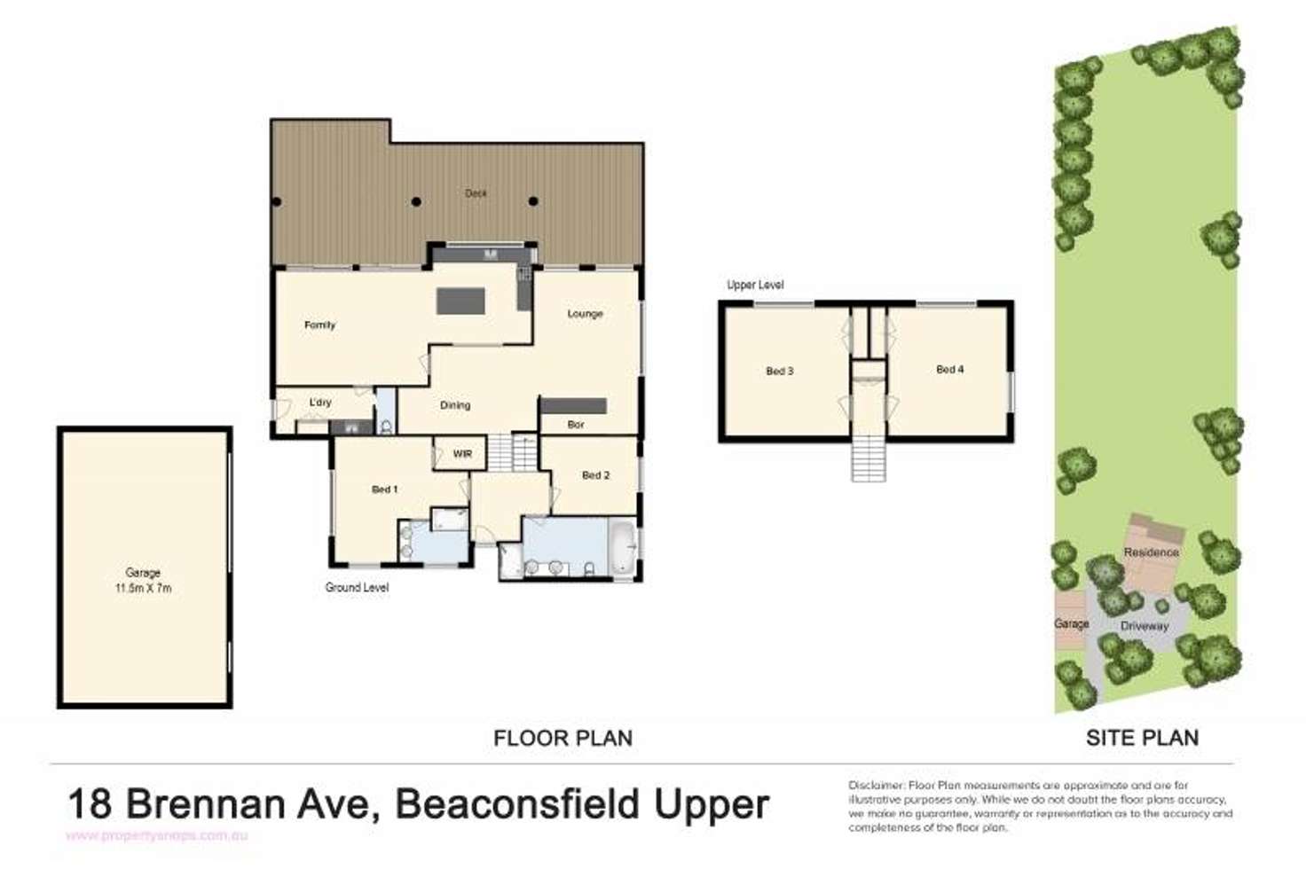 Floorplan of Homely house listing, 18 Brennan Avenue, Beaconsfield Upper VIC 3808