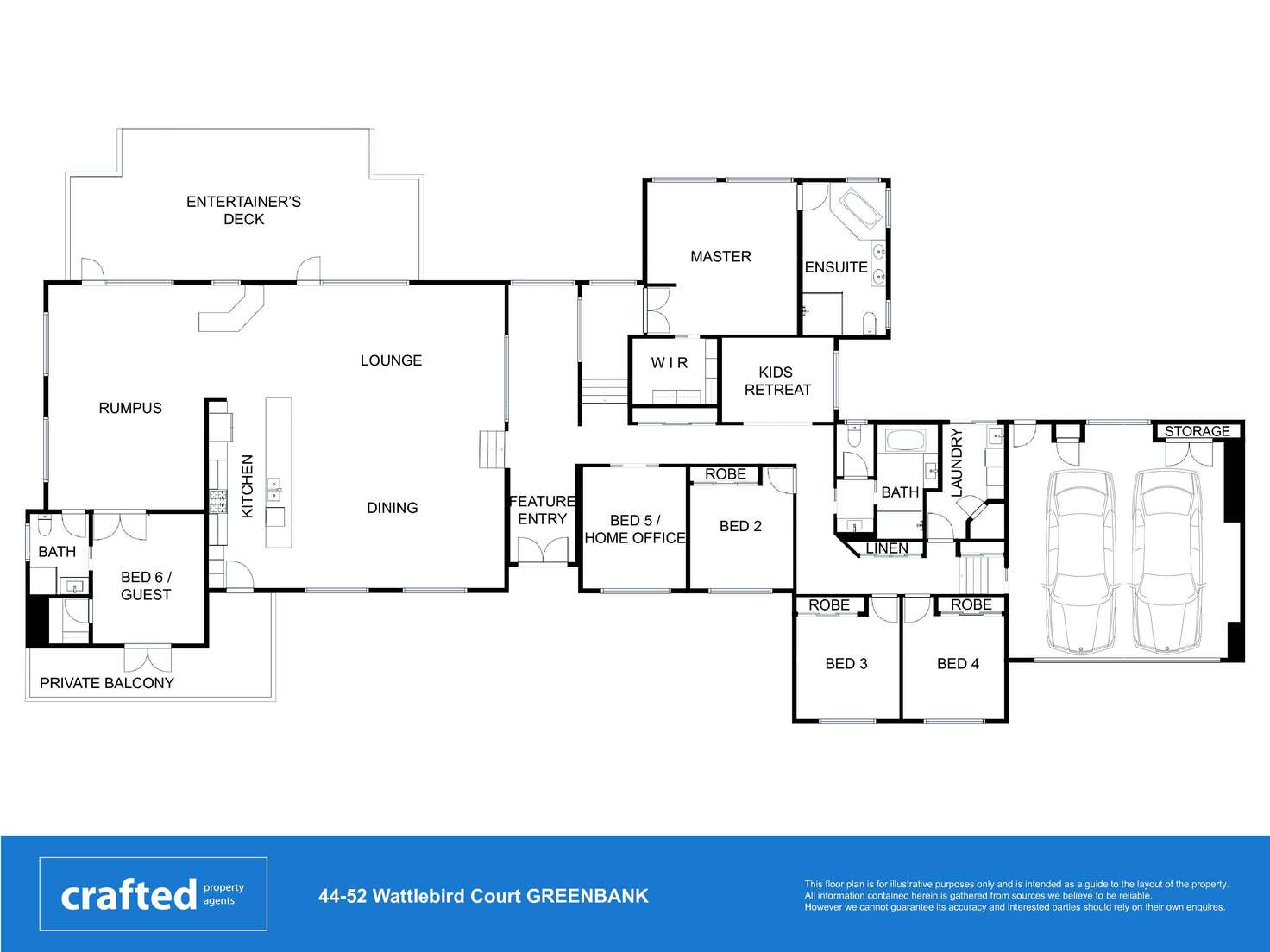Floorplan of Homely house listing, 44-52 Wattlebird Court, Greenbank QLD 4124