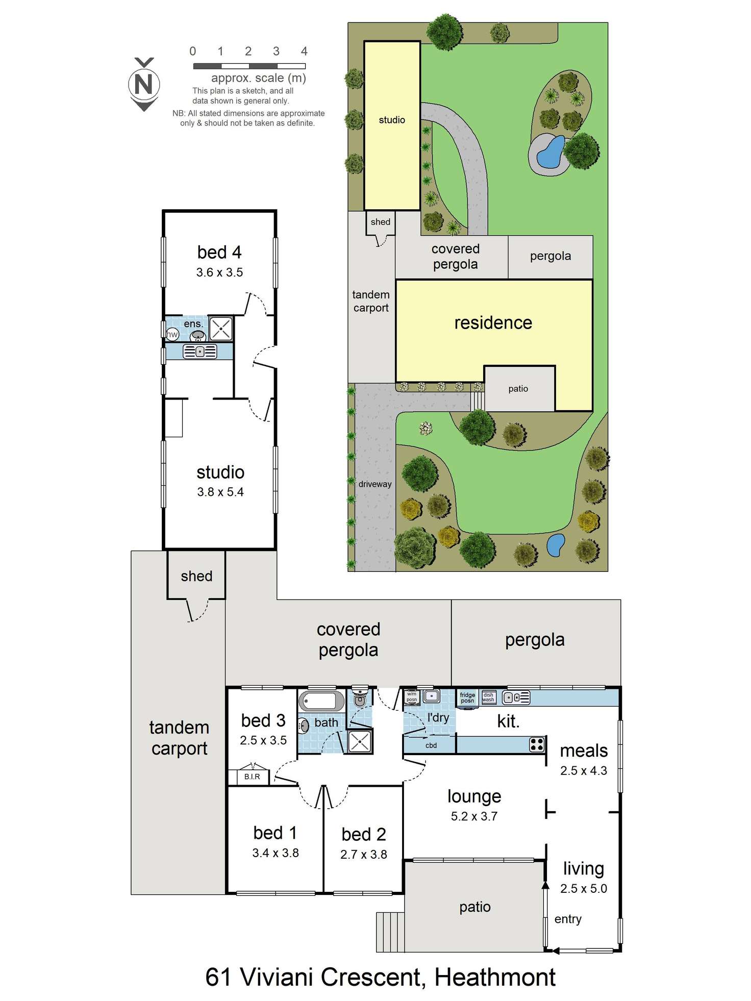 Floorplan of Homely house listing, 61 Viviani Crescent, Heathmont VIC 3135