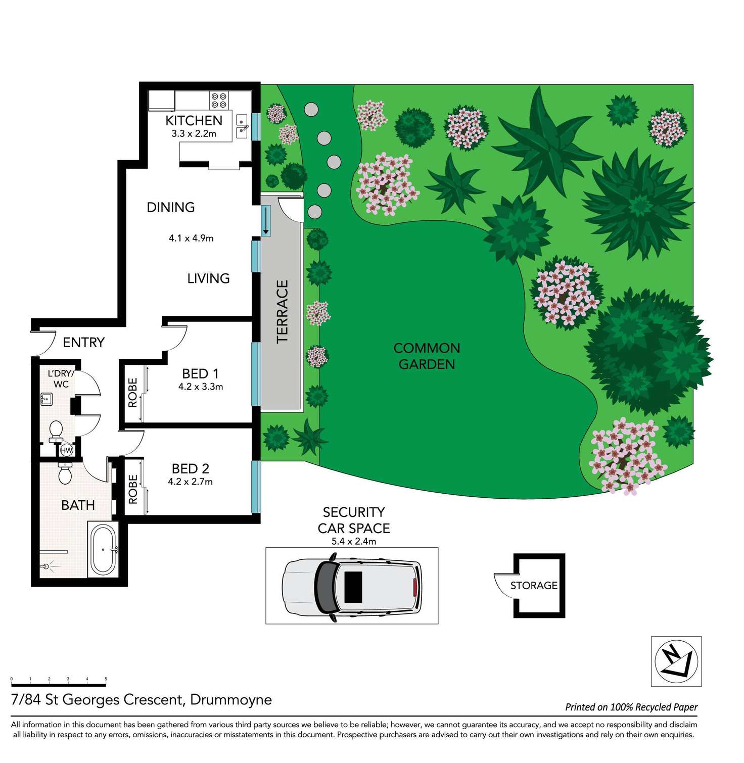 Floorplan of Homely apartment listing, 7/84 St Georges Crescent, Drummoyne NSW 2047