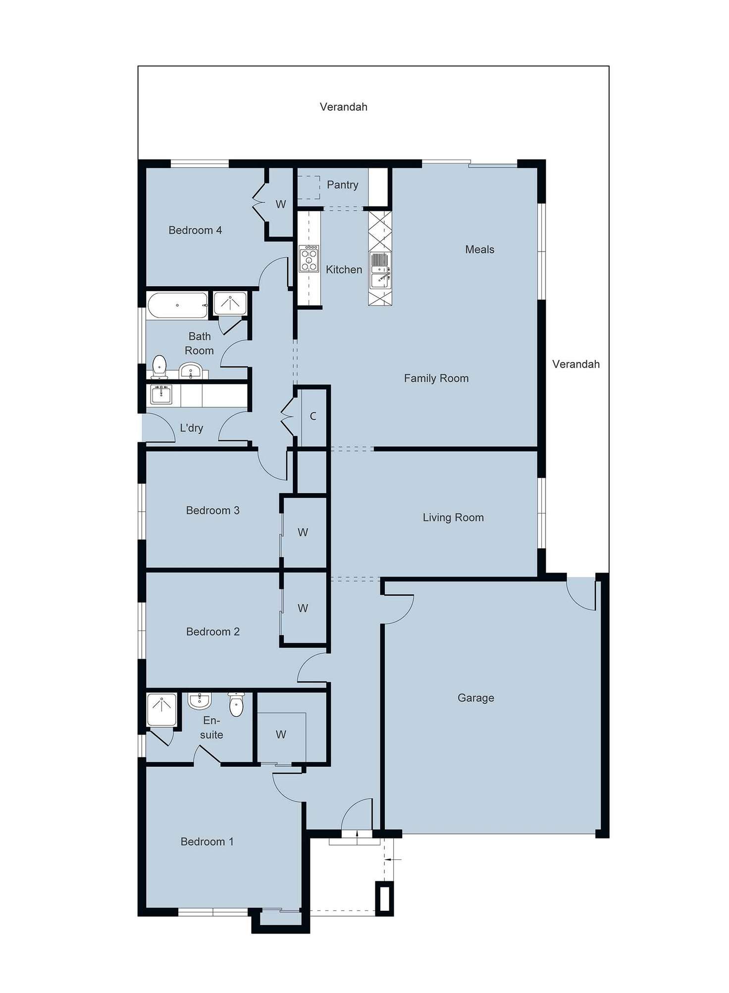 Floorplan of Homely house listing, 191 High Street, Avoca VIC 3467