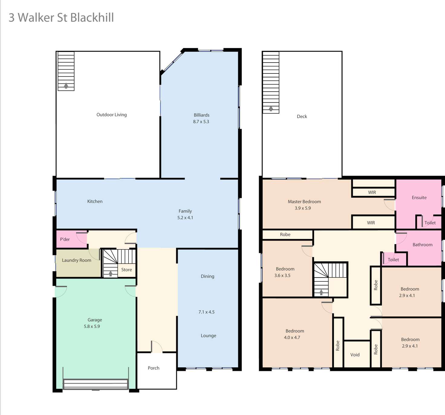 Floorplan of Homely house listing, 3 Walker Street, Black Hill VIC 3350