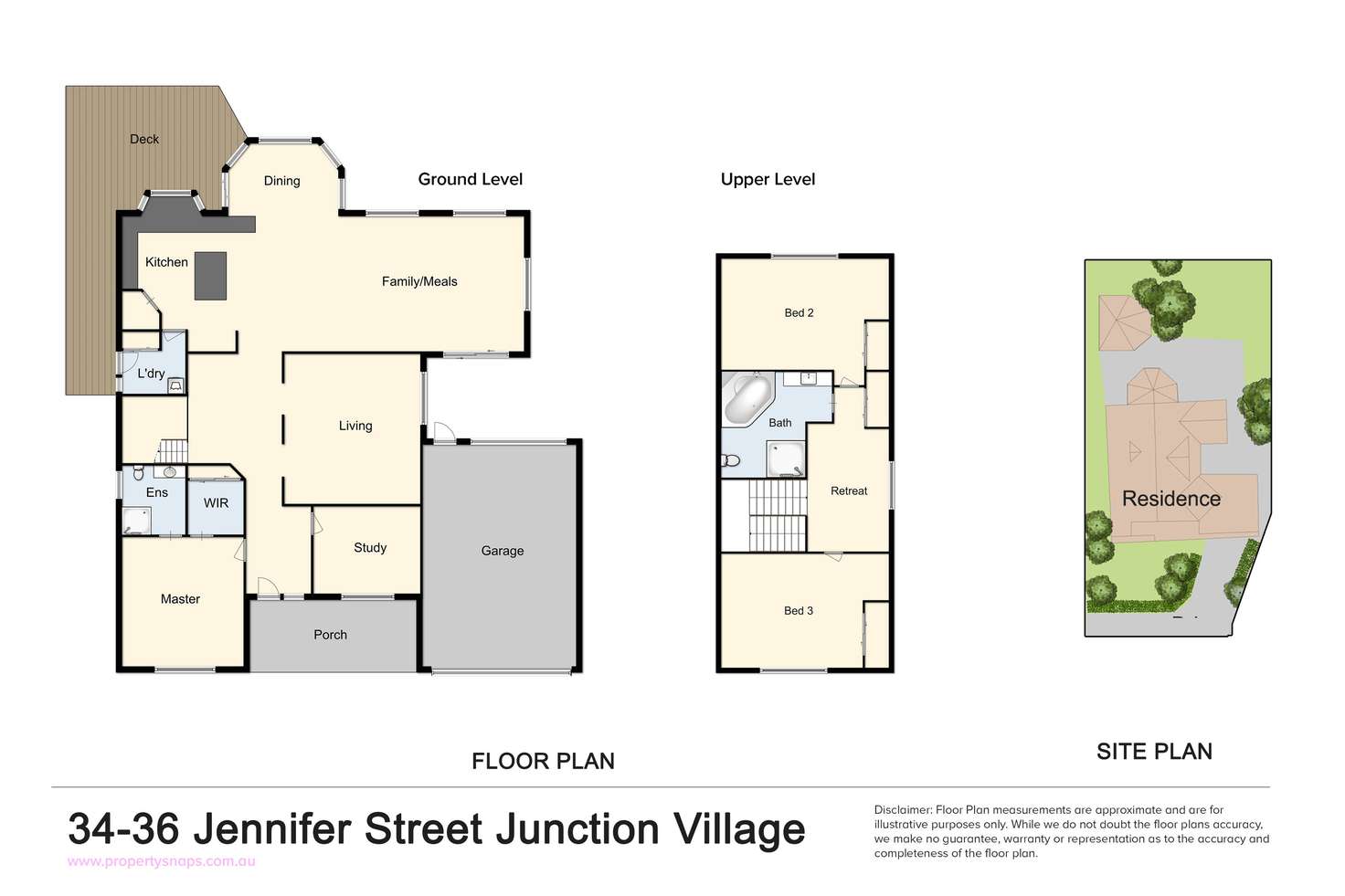 Floorplan of Homely house listing, 34-36 Jennifer Street, Junction Village VIC 3977