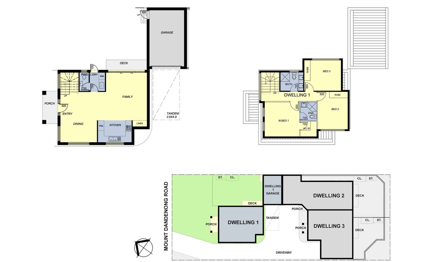 Floorplan of Homely townhouse listing, 1/172 Mt Dandenong Road, Ringwood East VIC 3135