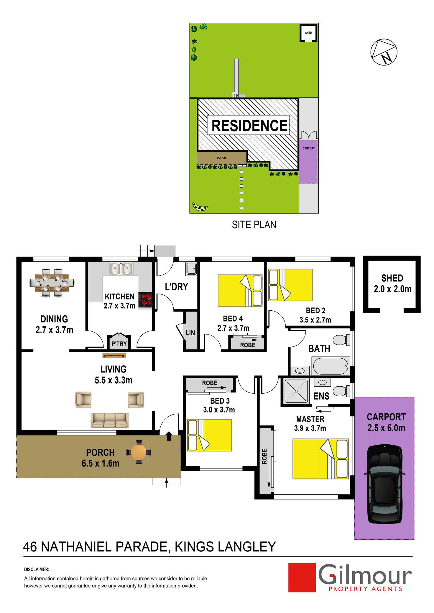 Floorplan of Homely house listing, 46 Nathaniel Parade, Kings Langley NSW 2147