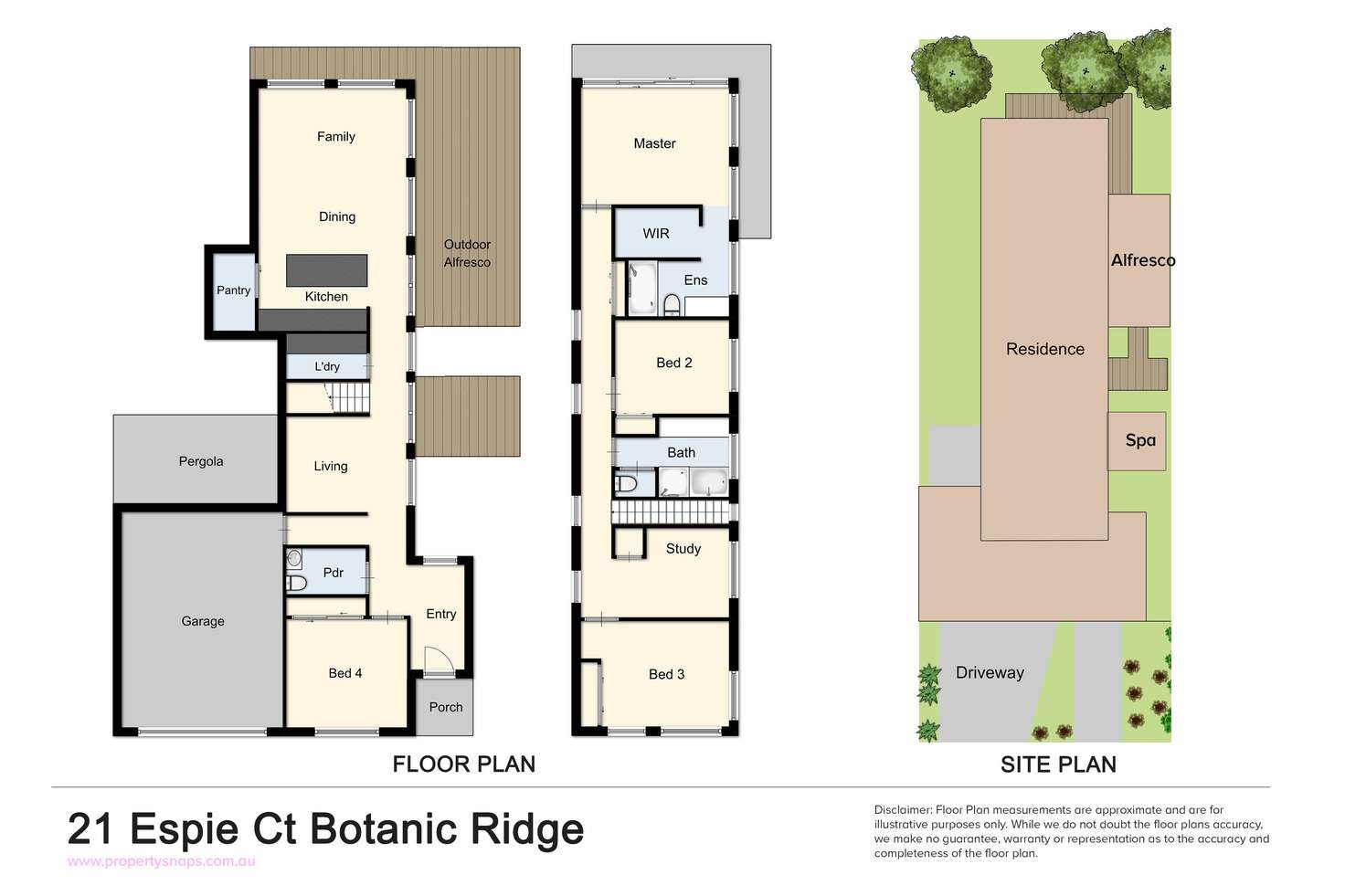 Floorplan of Homely house listing, 21 Espie Court, Botanic Ridge VIC 3977