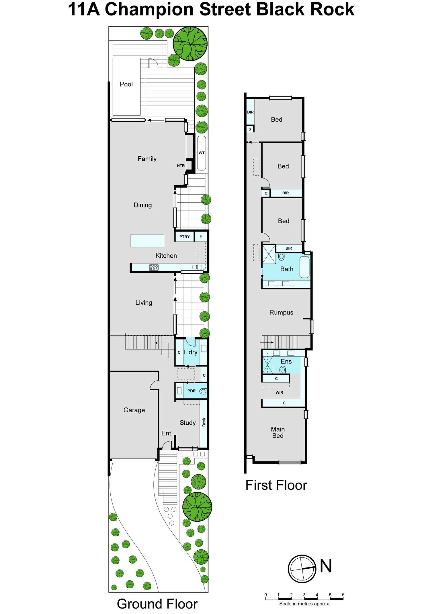 Floorplan of Homely townhouse listing, 11A Champion Street, Black Rock VIC 3193