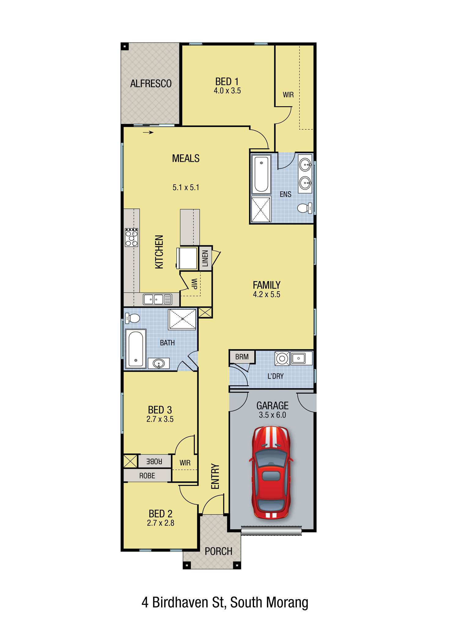 Floorplan of Homely residentialLand listing, 4 Birdhaven Street, South Morang VIC 3752