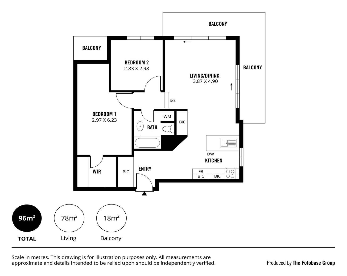 Floorplan of Homely apartment listing, 33/9 Ebenezer Place, Adelaide SA 5000