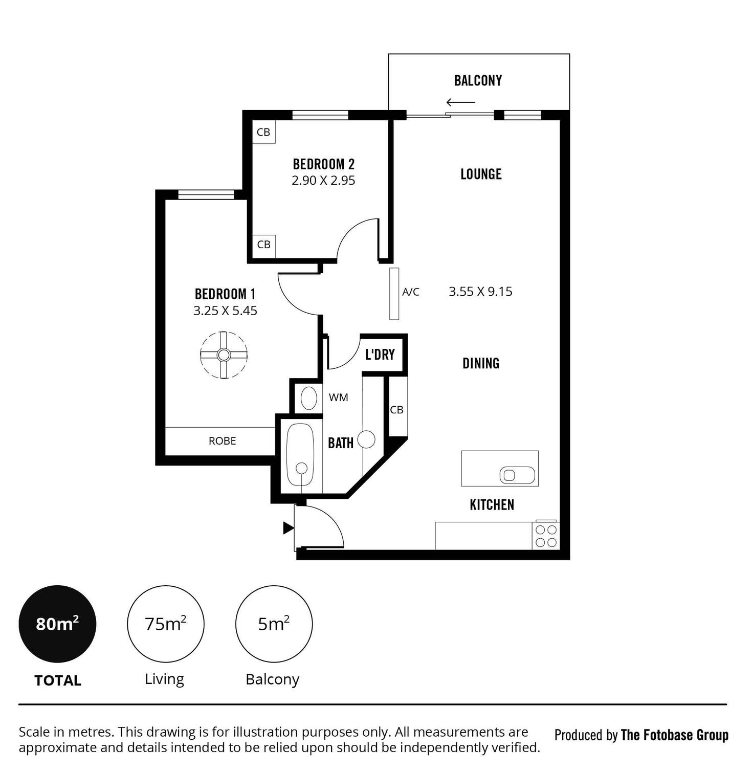 Floorplan of Homely apartment listing, 5/8 Charlick Circuit, Adelaide SA 5000