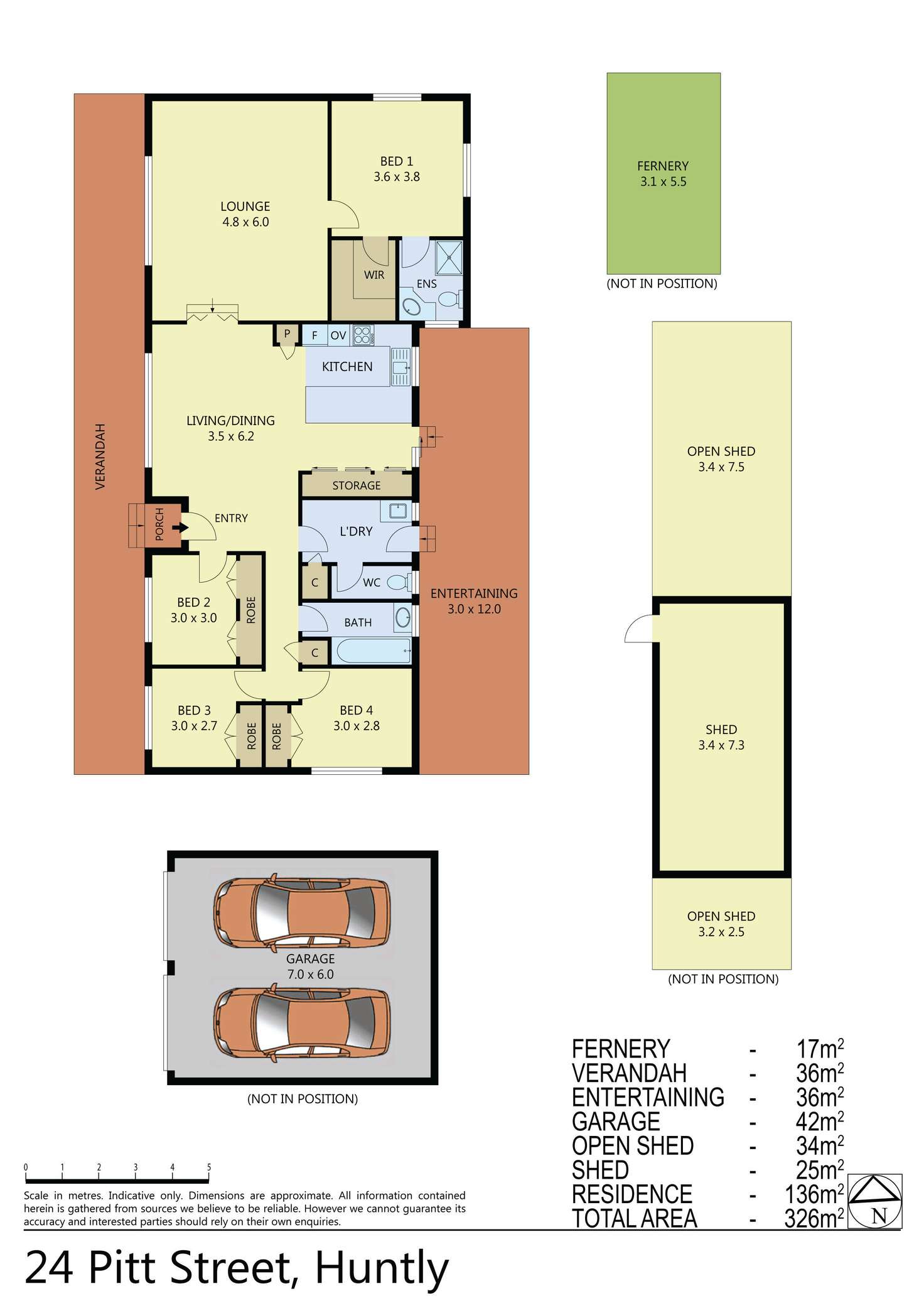 Floorplan of Homely house listing, 24 Pitt Street, Huntly VIC 3551