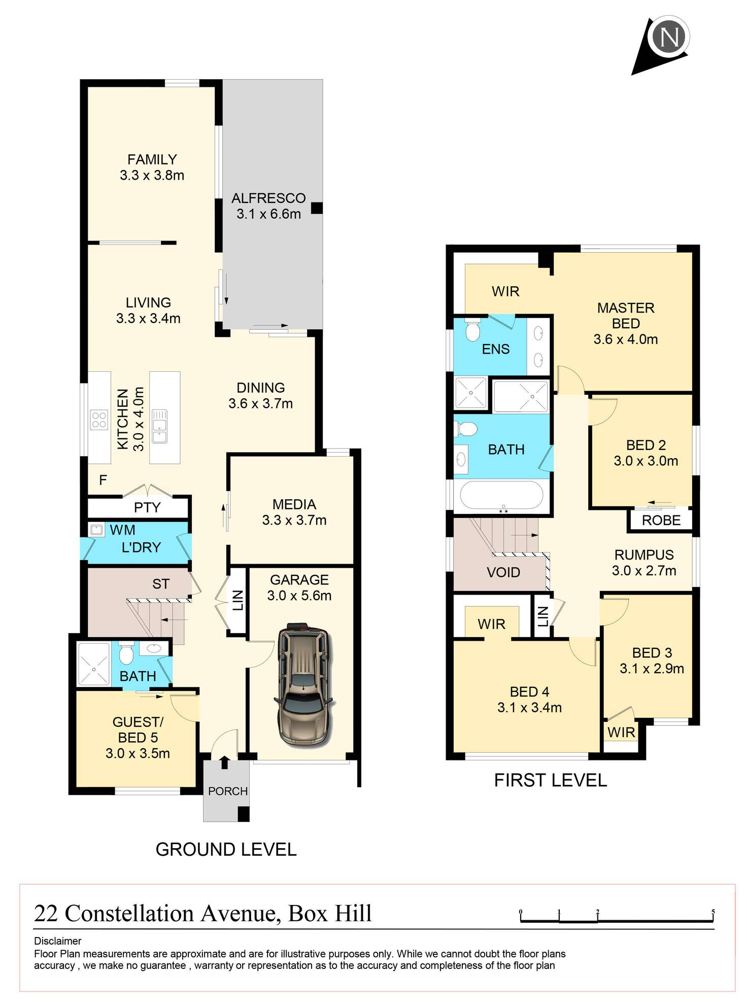 Floorplan of Homely house listing, 22 Constellation Avenue, Box Hill NSW 2765