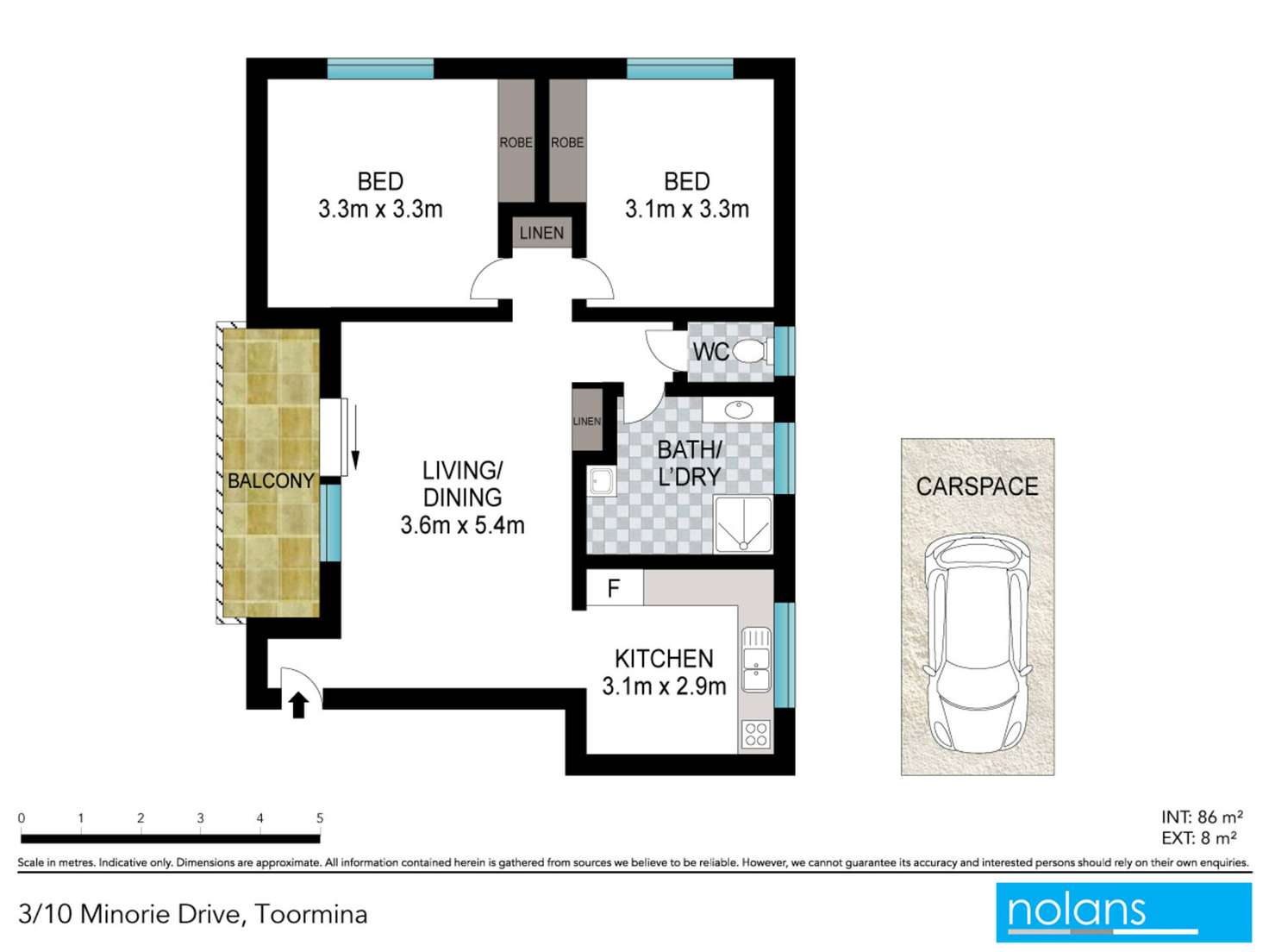 Floorplan of Homely unit listing, 3/10 Minorie Drive, Toormina NSW 2452