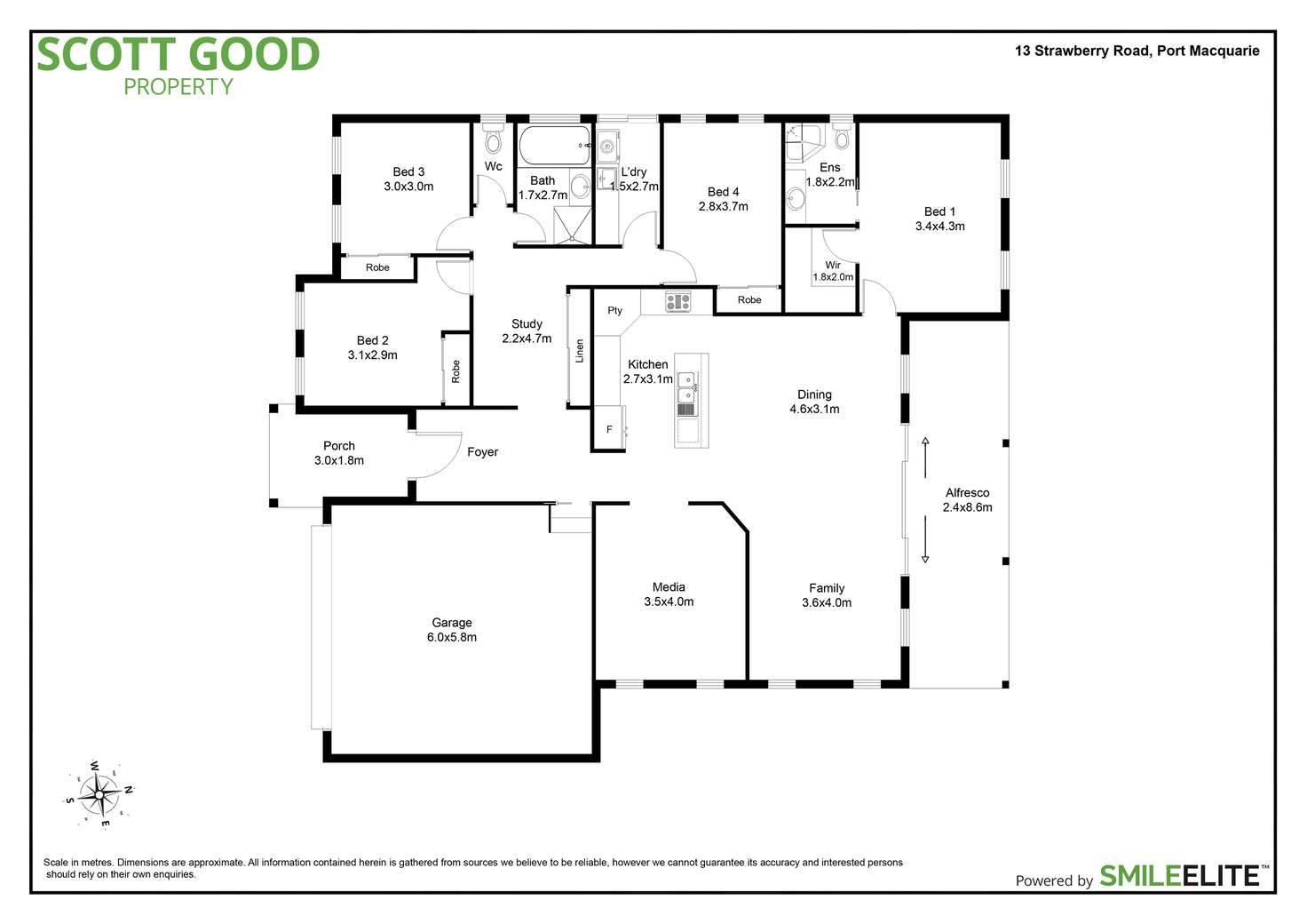 Floorplan of Homely house listing, 13 Strawberry Road, Port Macquarie NSW 2444