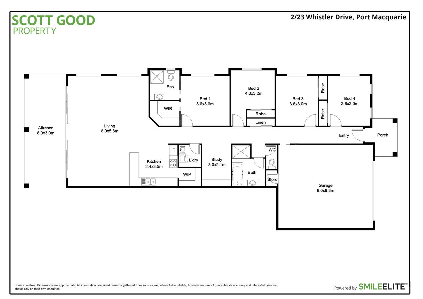 Floorplan of Homely house listing, 2/23 Whistler Drive, Port Macquarie NSW 2444